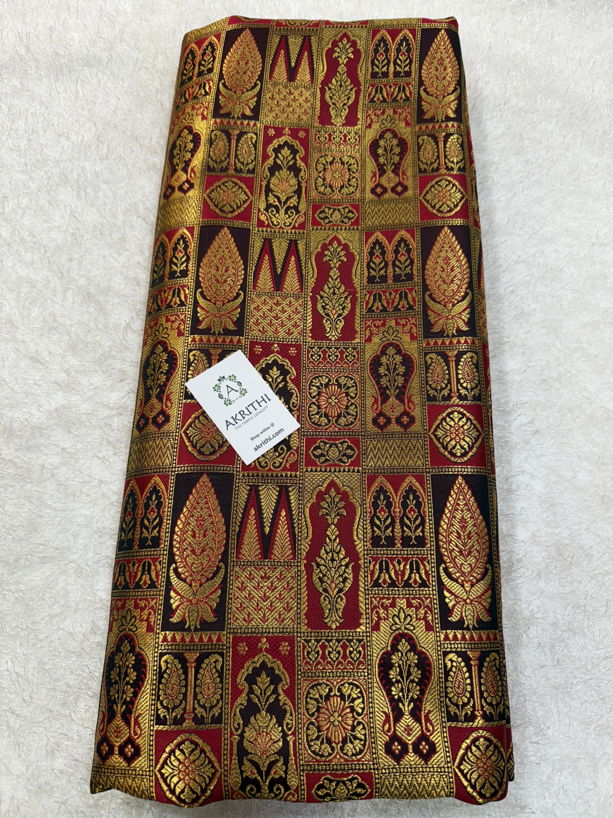 Pure Banarasi brocade fabric