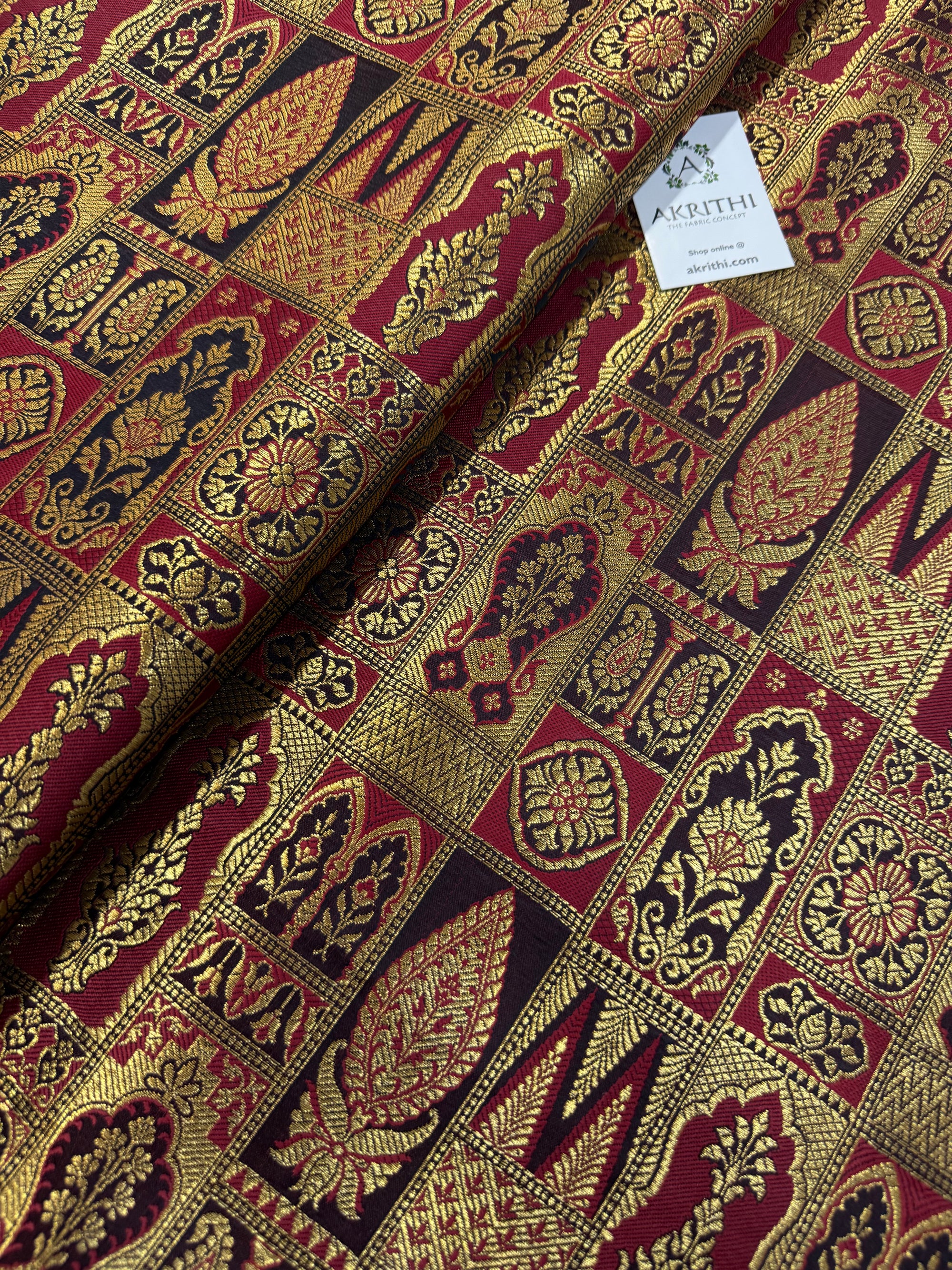 Pure Banarasi brocade fabric
