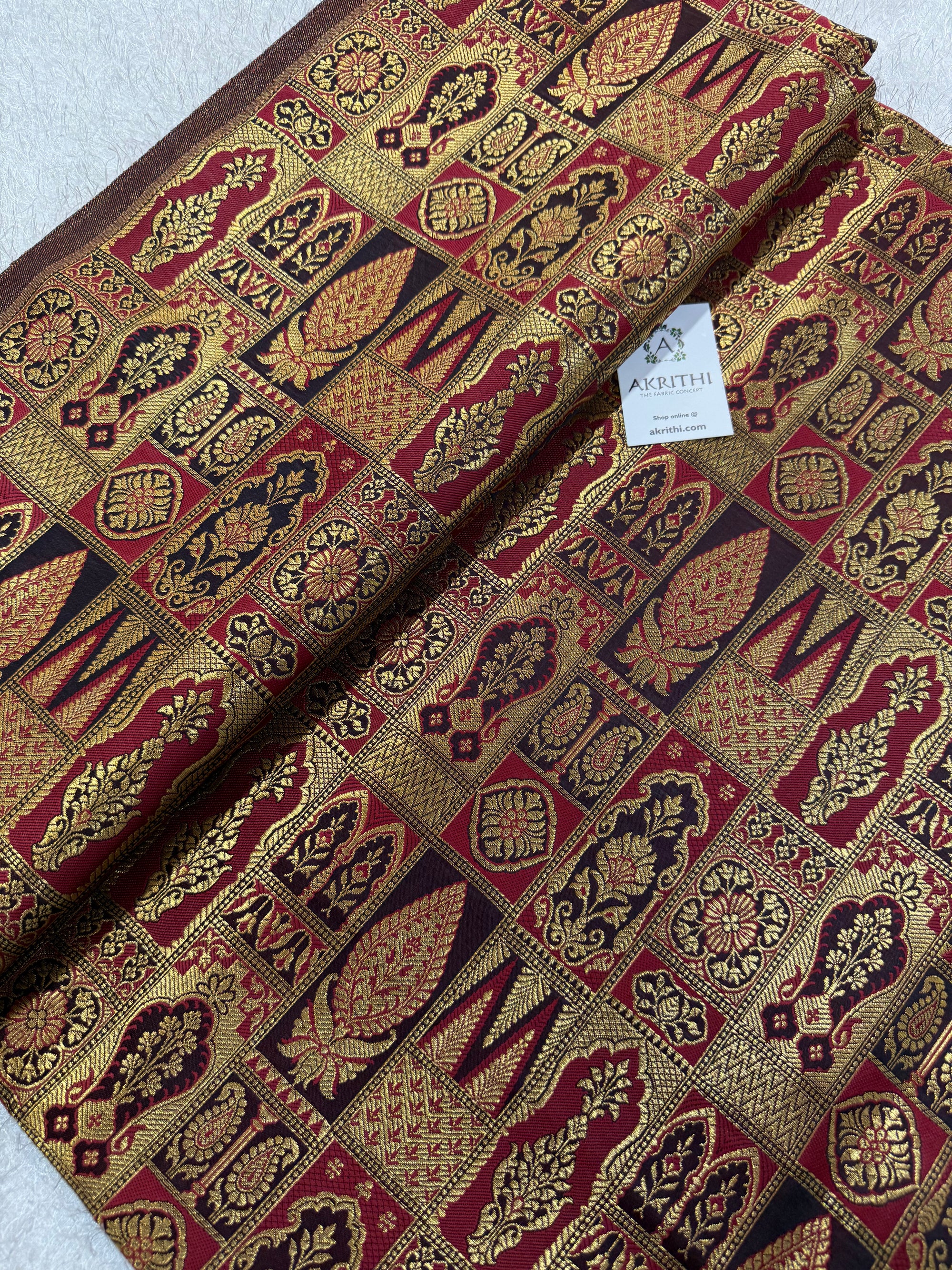 Pure Banarasi brocade fabric