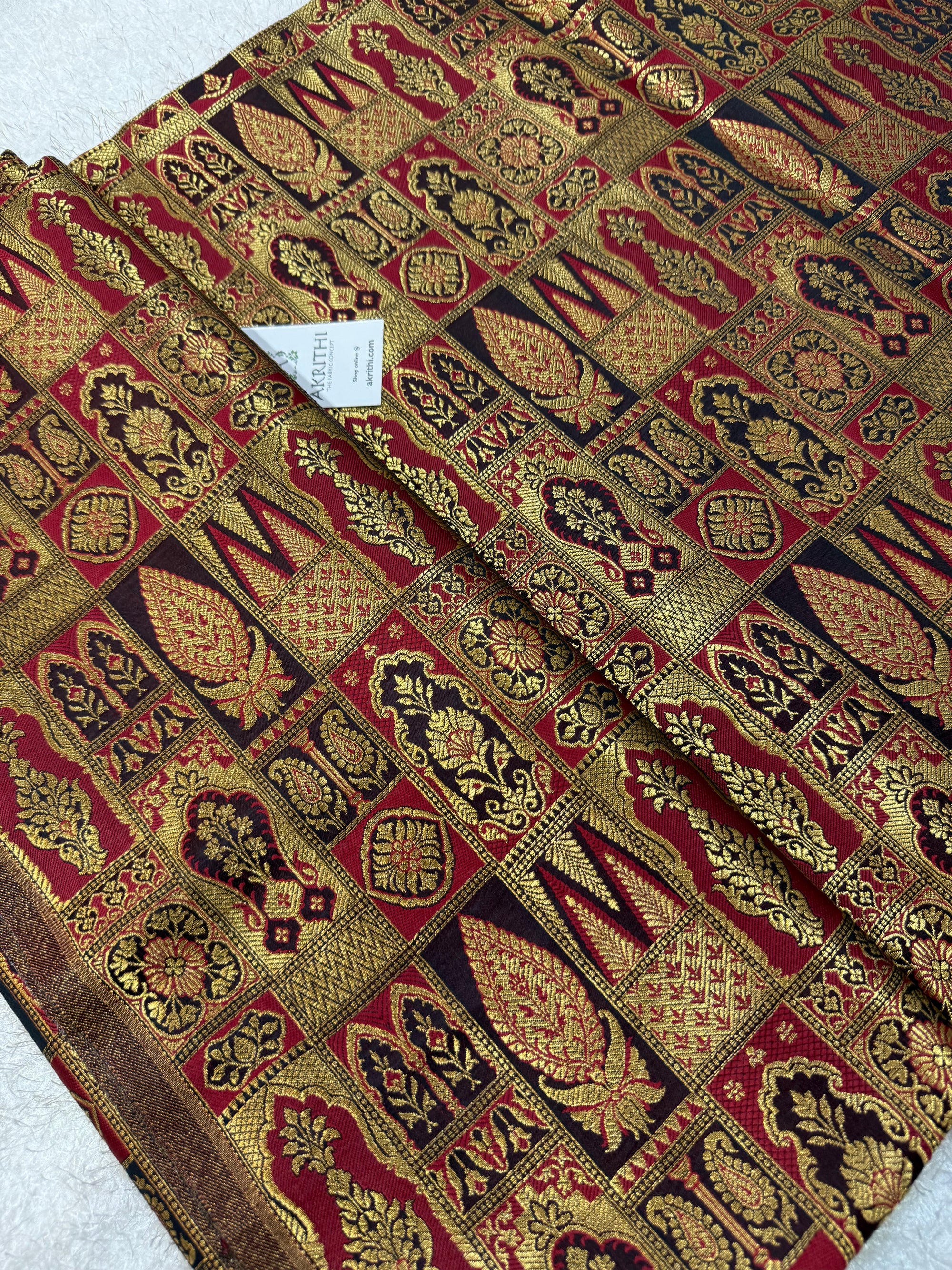Pure Banarasi brocade fabric