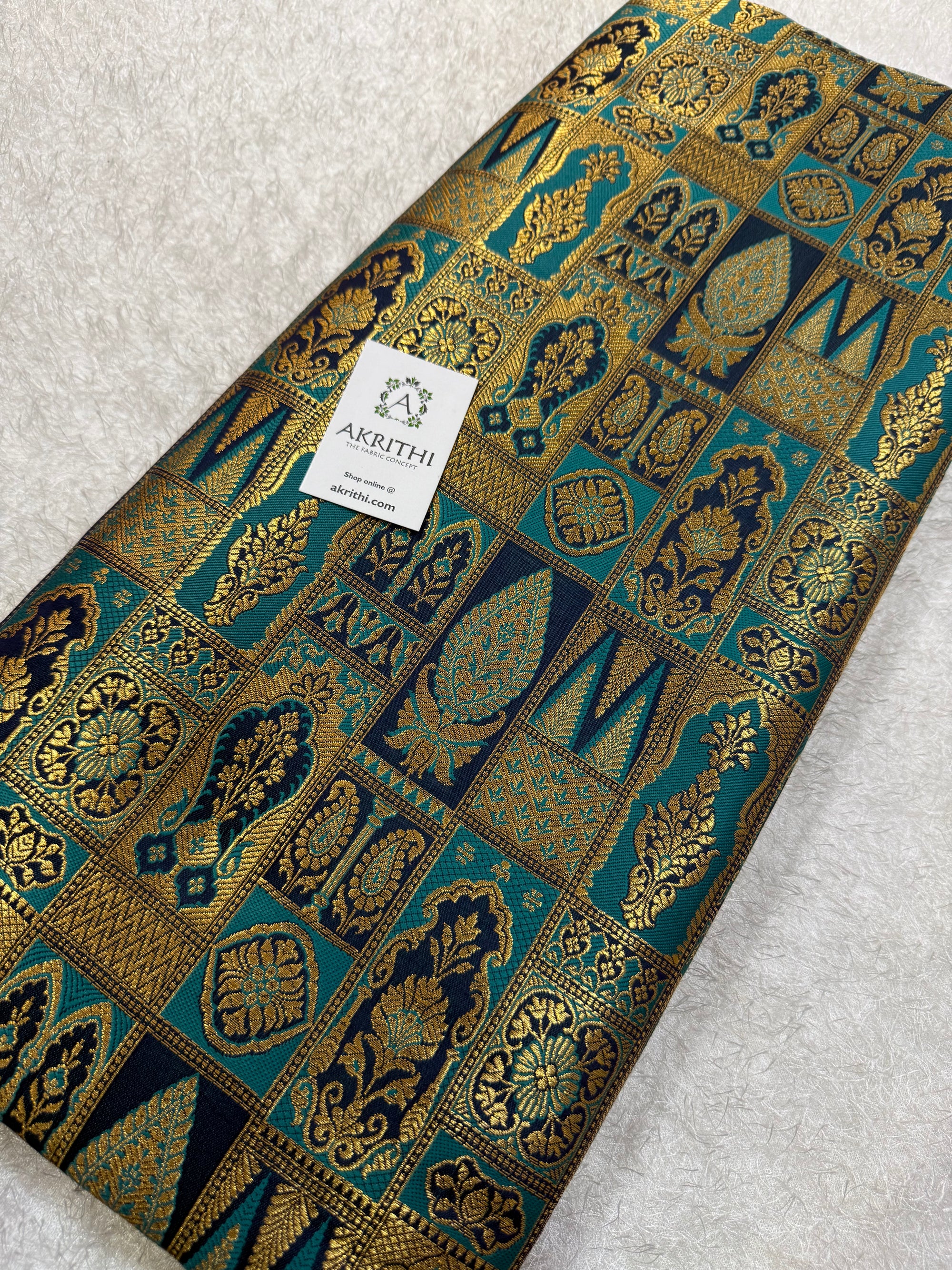 Pure Banarasi brocade fabric