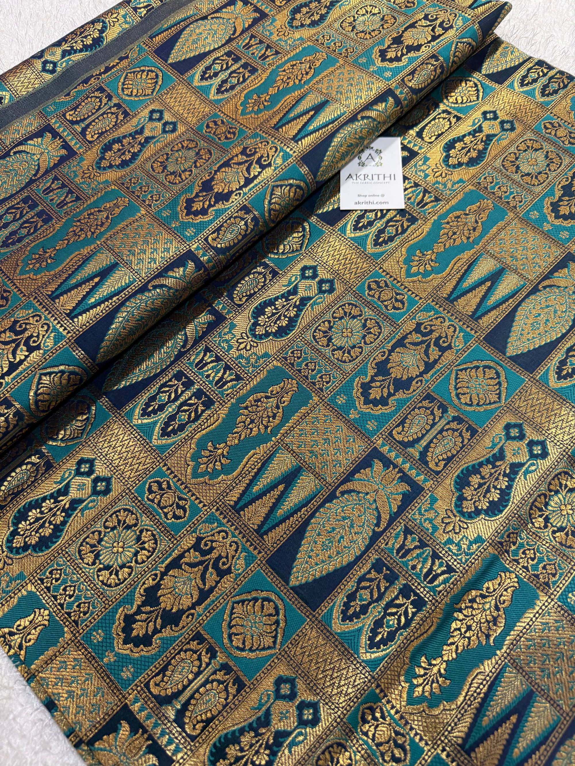 Pure Banarasi brocade fabric
