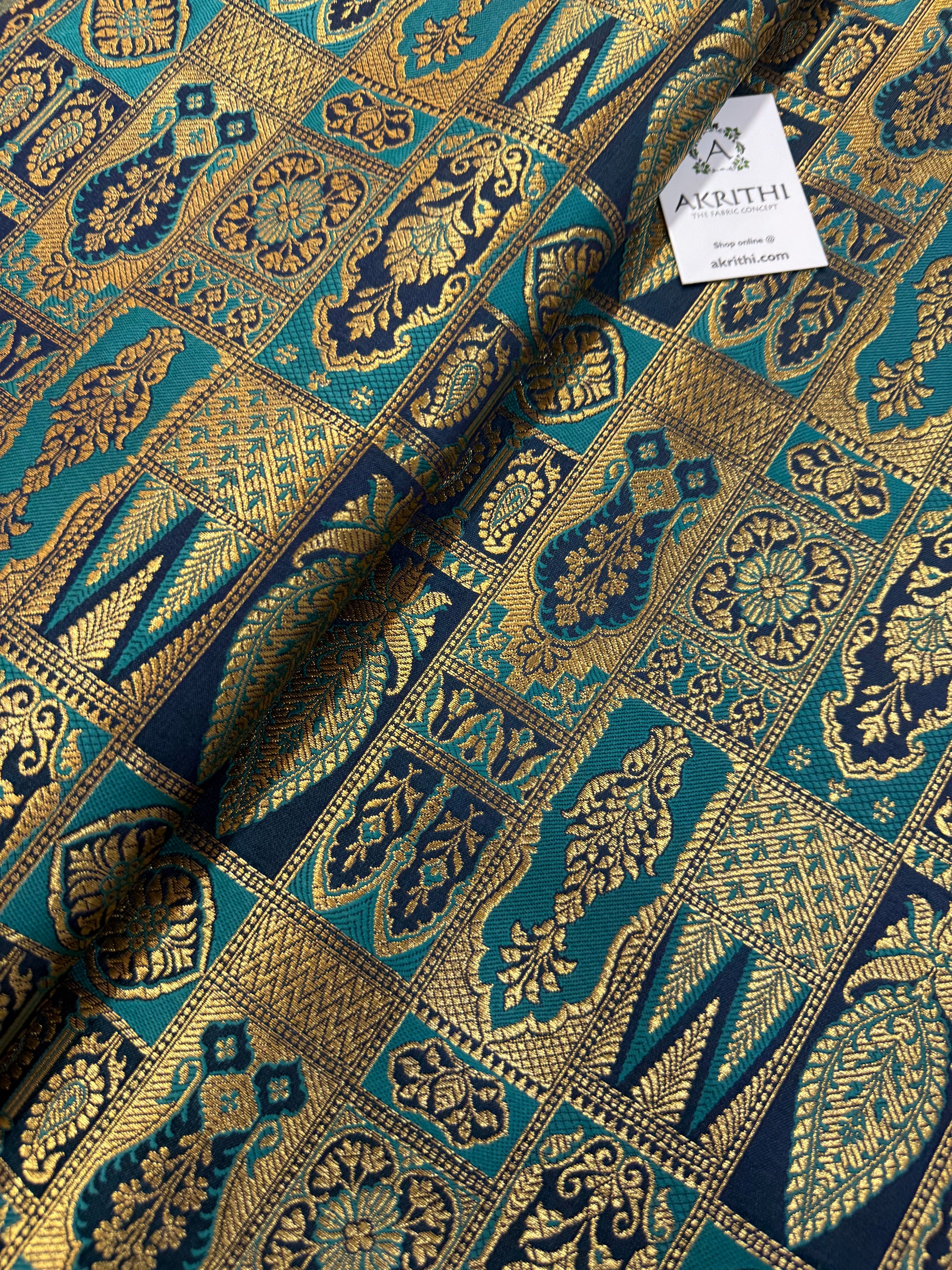 Pure Banarasi brocade fabric