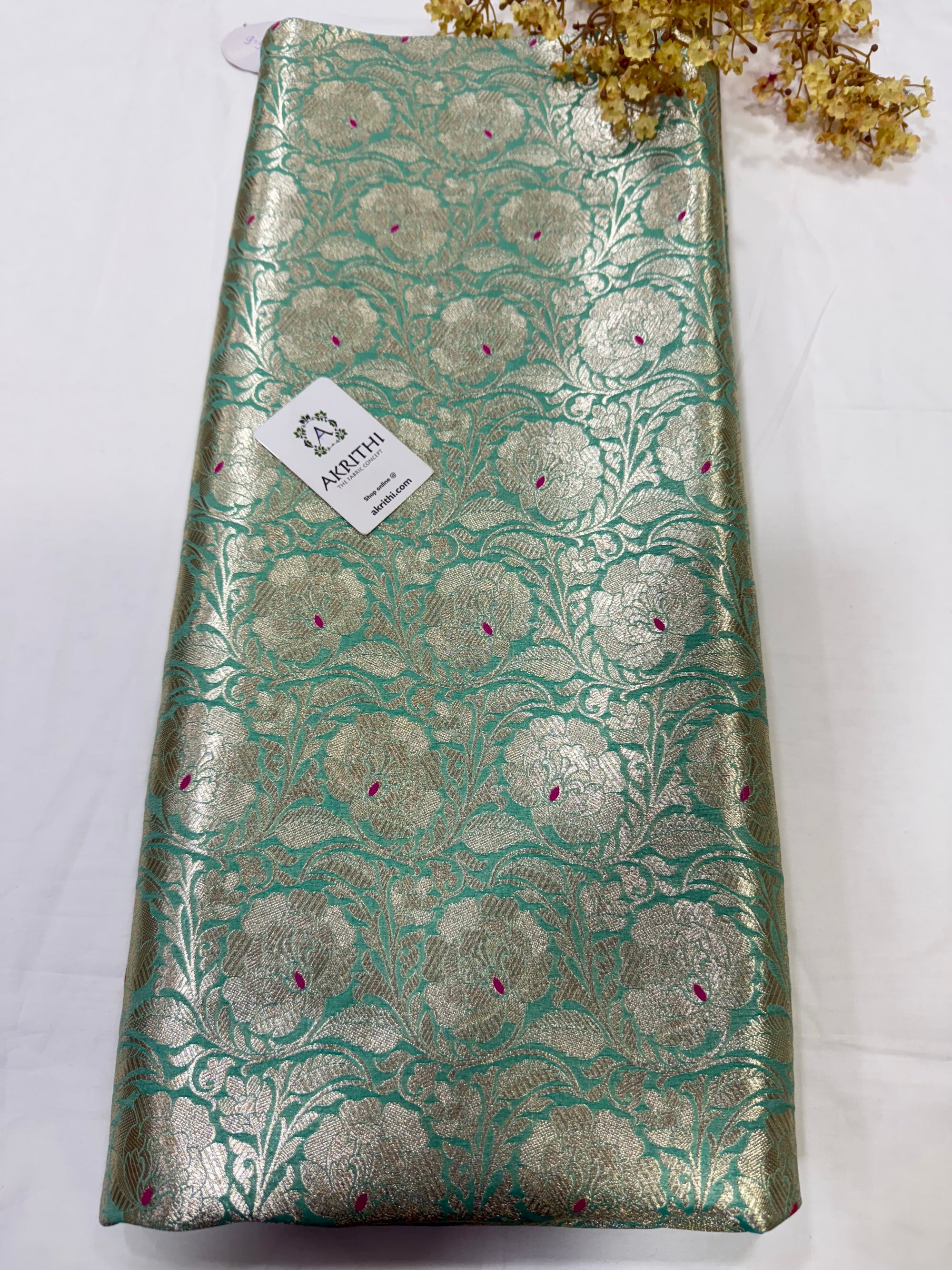 Pure Banarasi brocade fabric