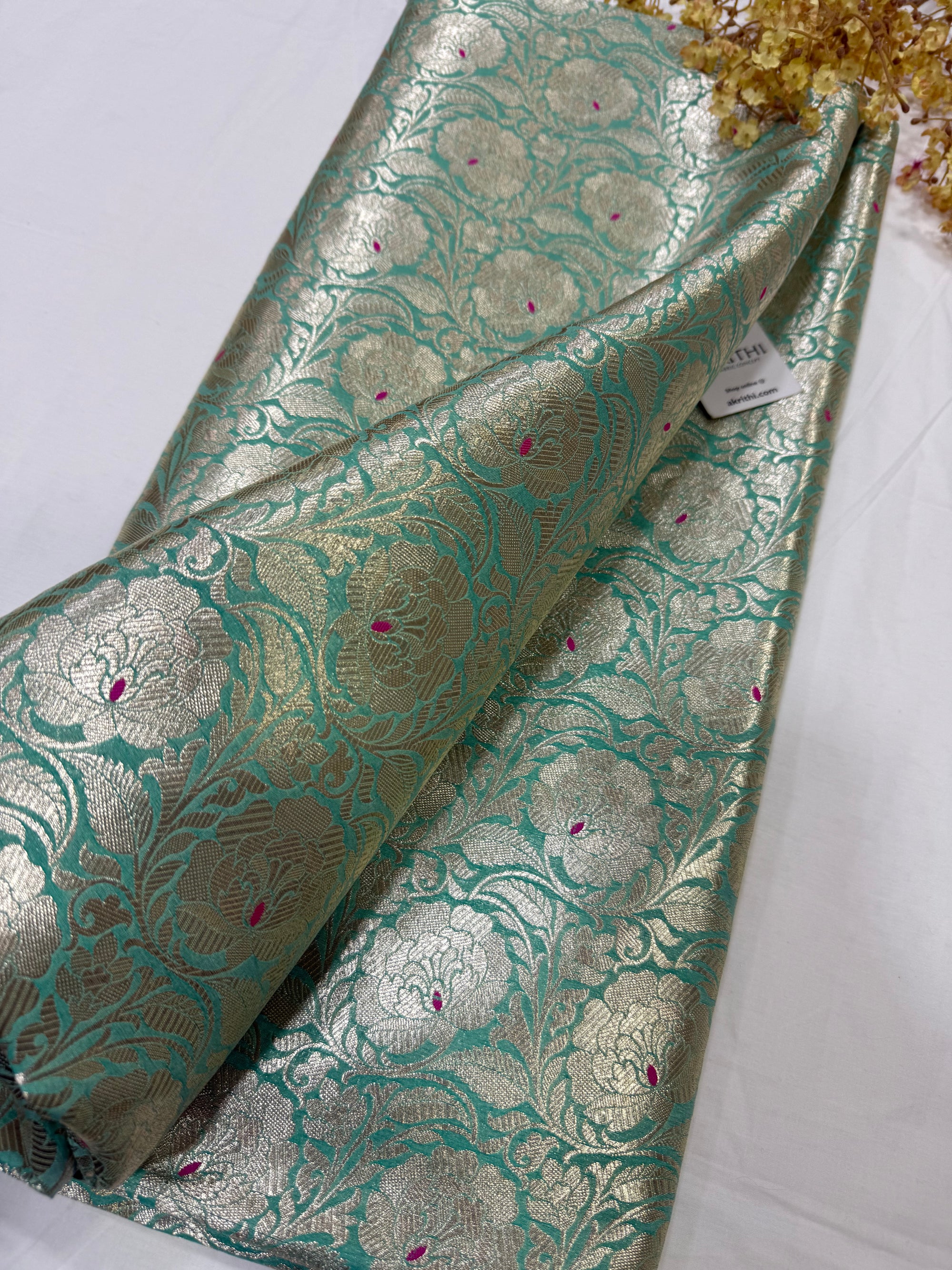 Pure Banarasi brocade fabric