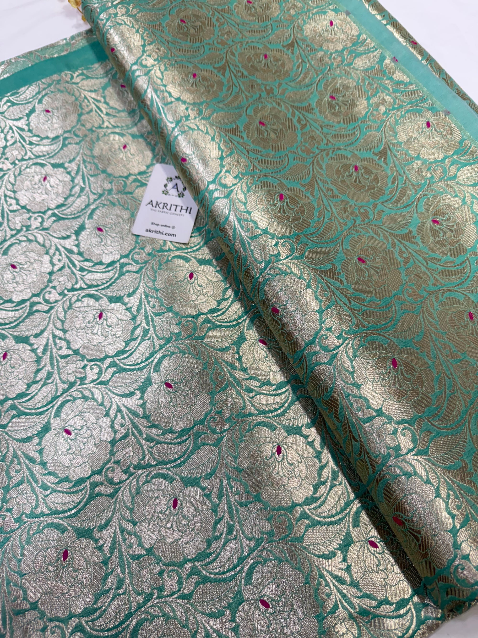 Pure Banarasi brocade fabric
