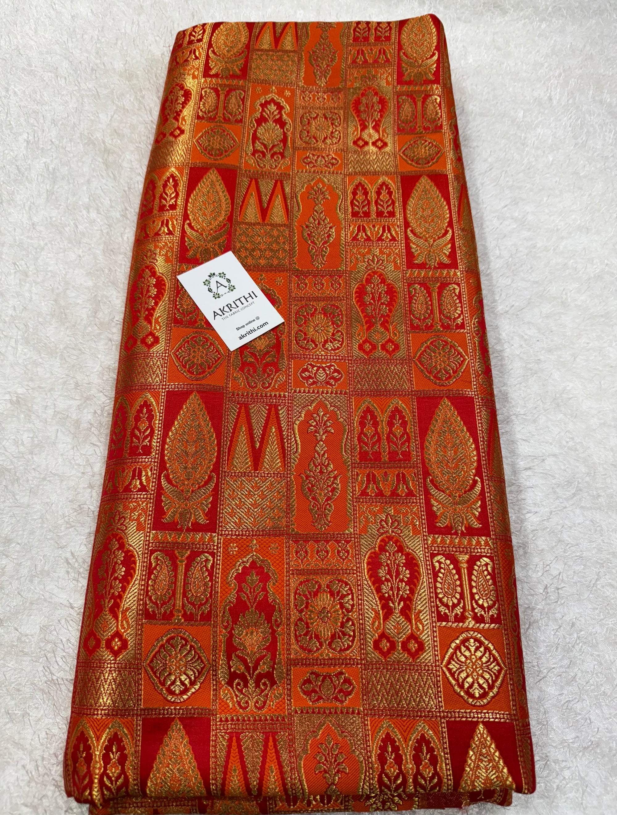 Pure Banarasi brocade fabric