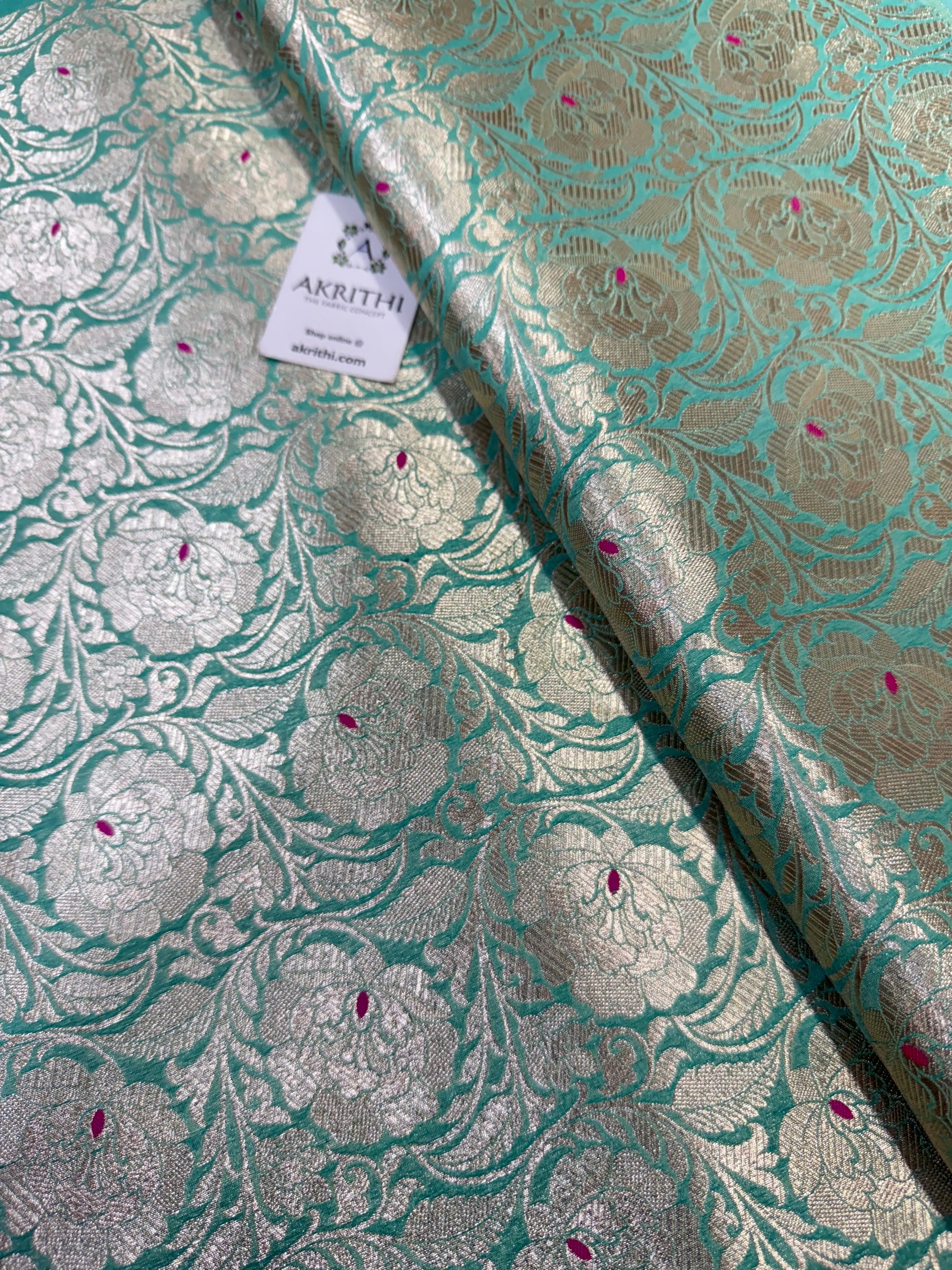 Pure Banarasi brocade fabric