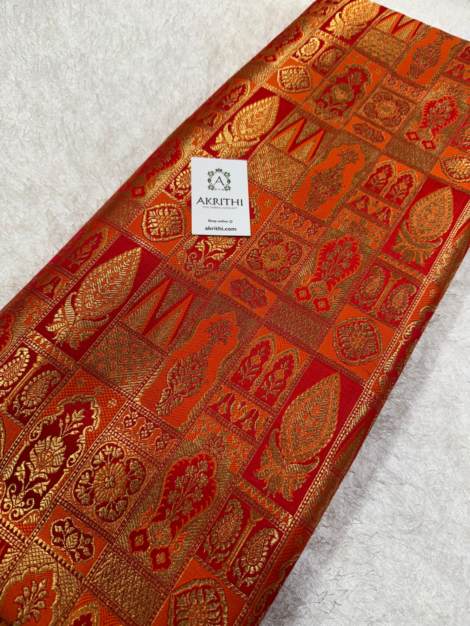 Pure Banarasi brocade fabric