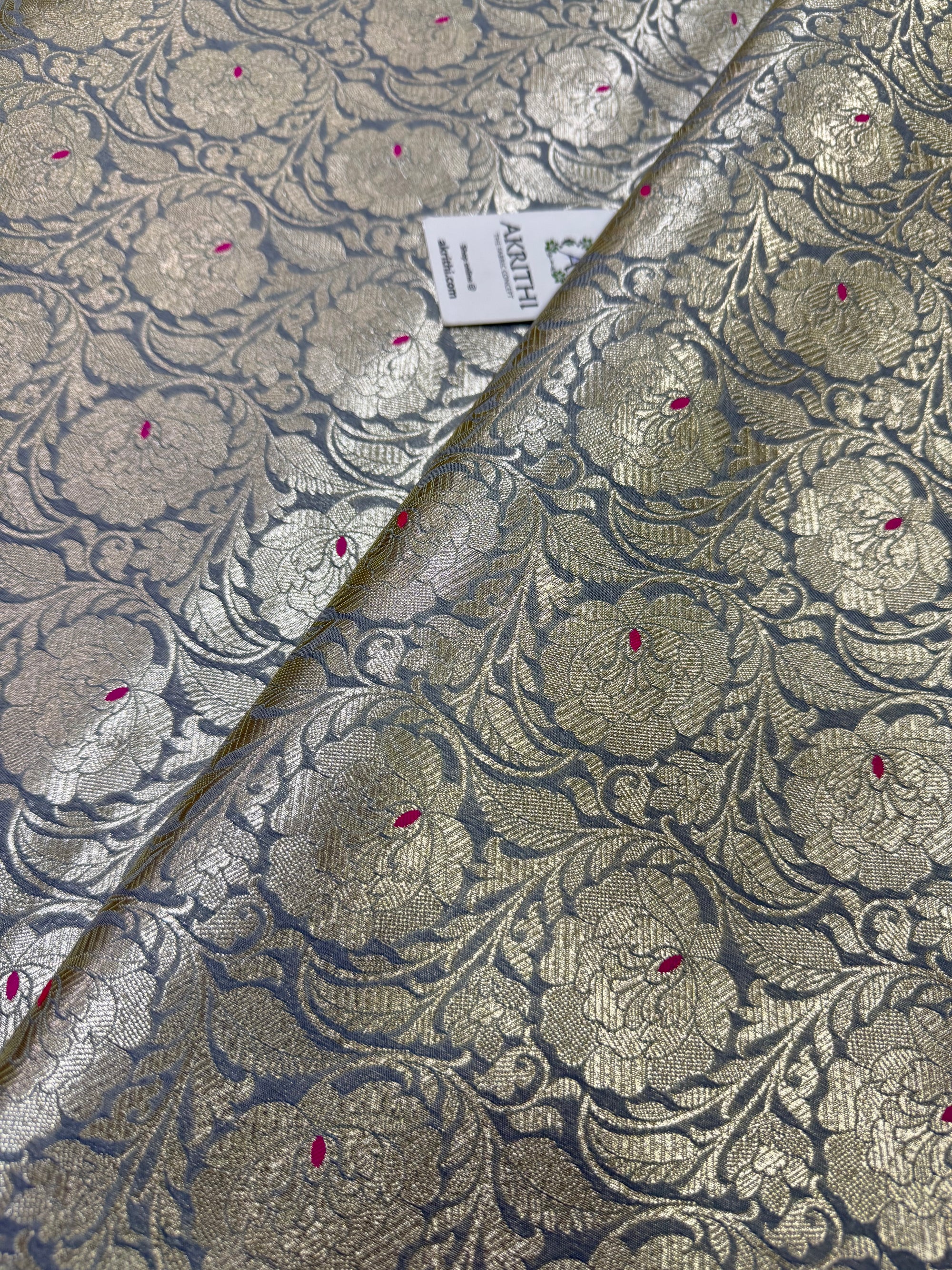 Pure Banarasi brocade fabric