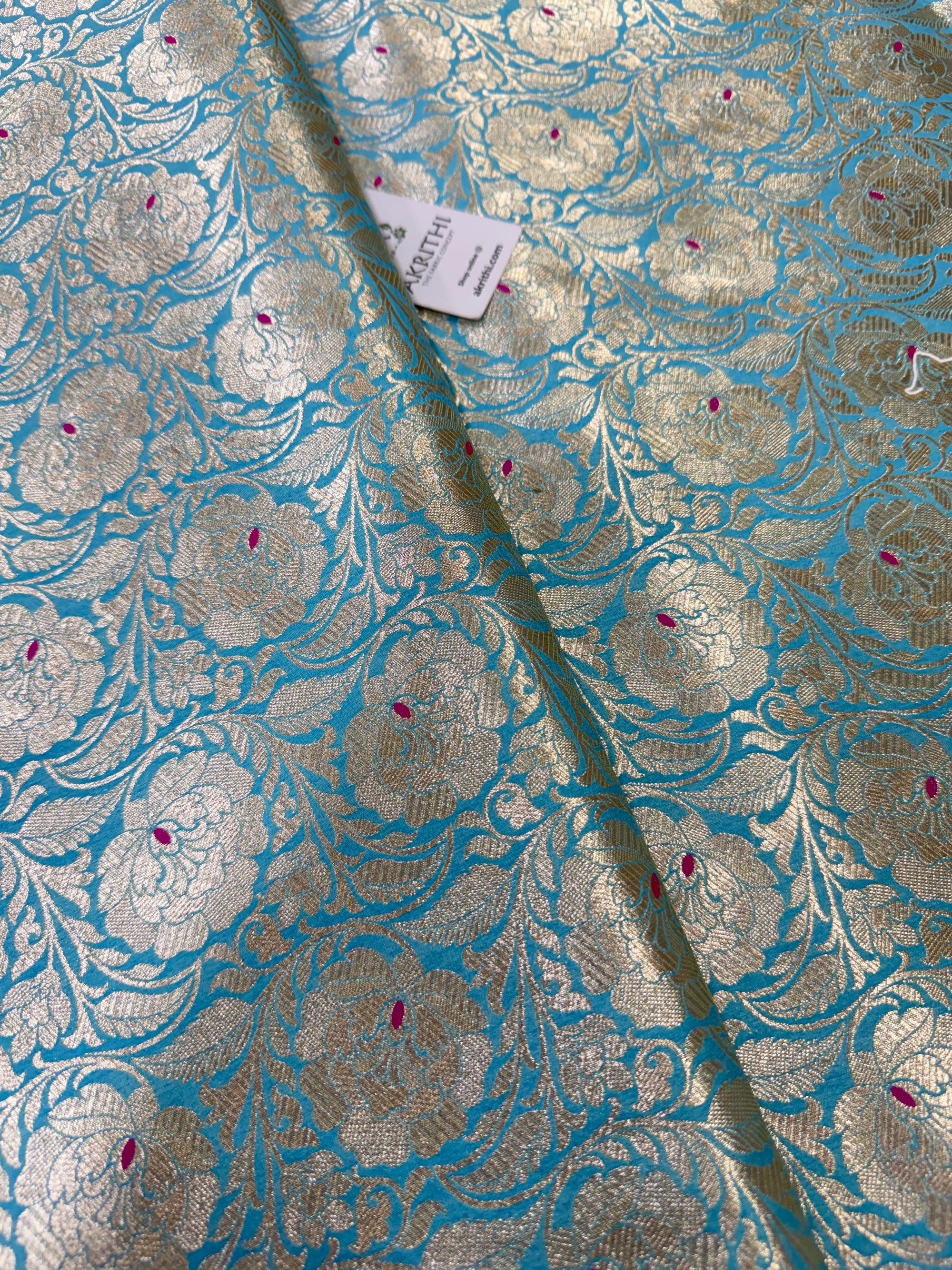 Pure Banarasi brocade fabric