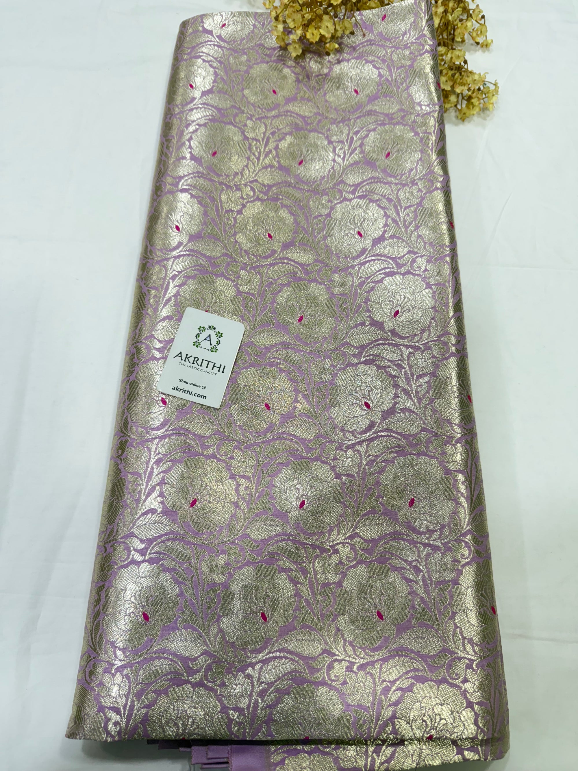 Pure Banarasi brocade fabric