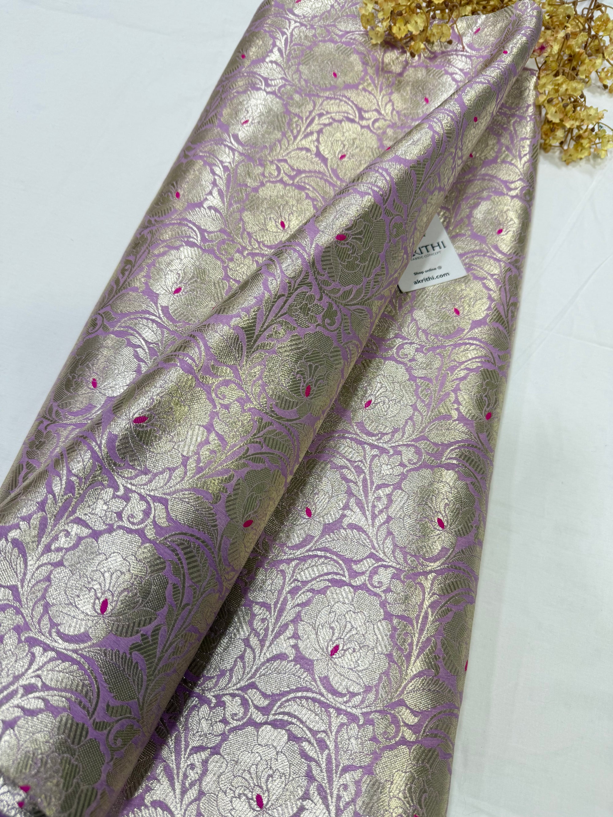 Pure Banarasi brocade fabric