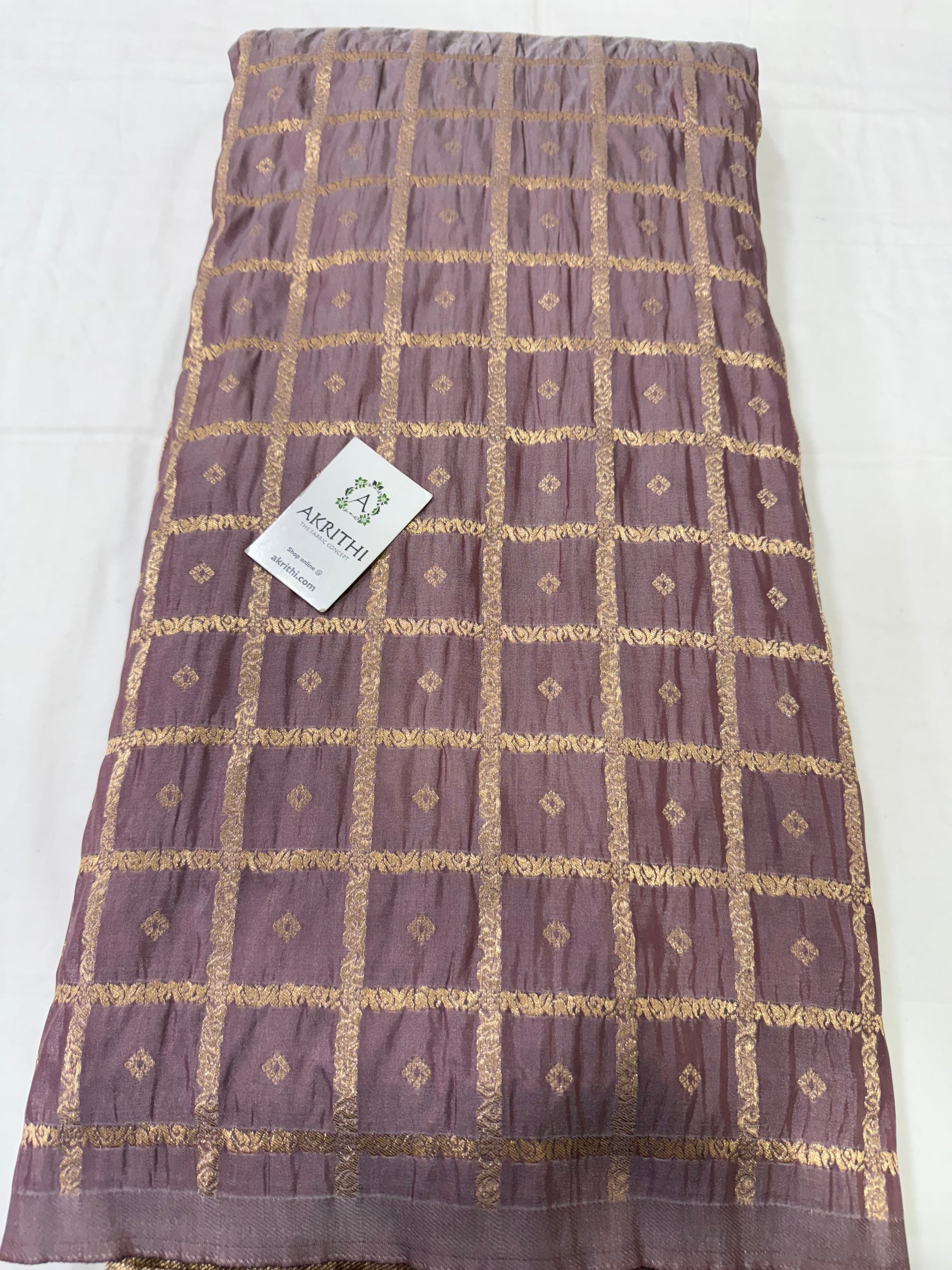 Semi Banarasi silk fabric