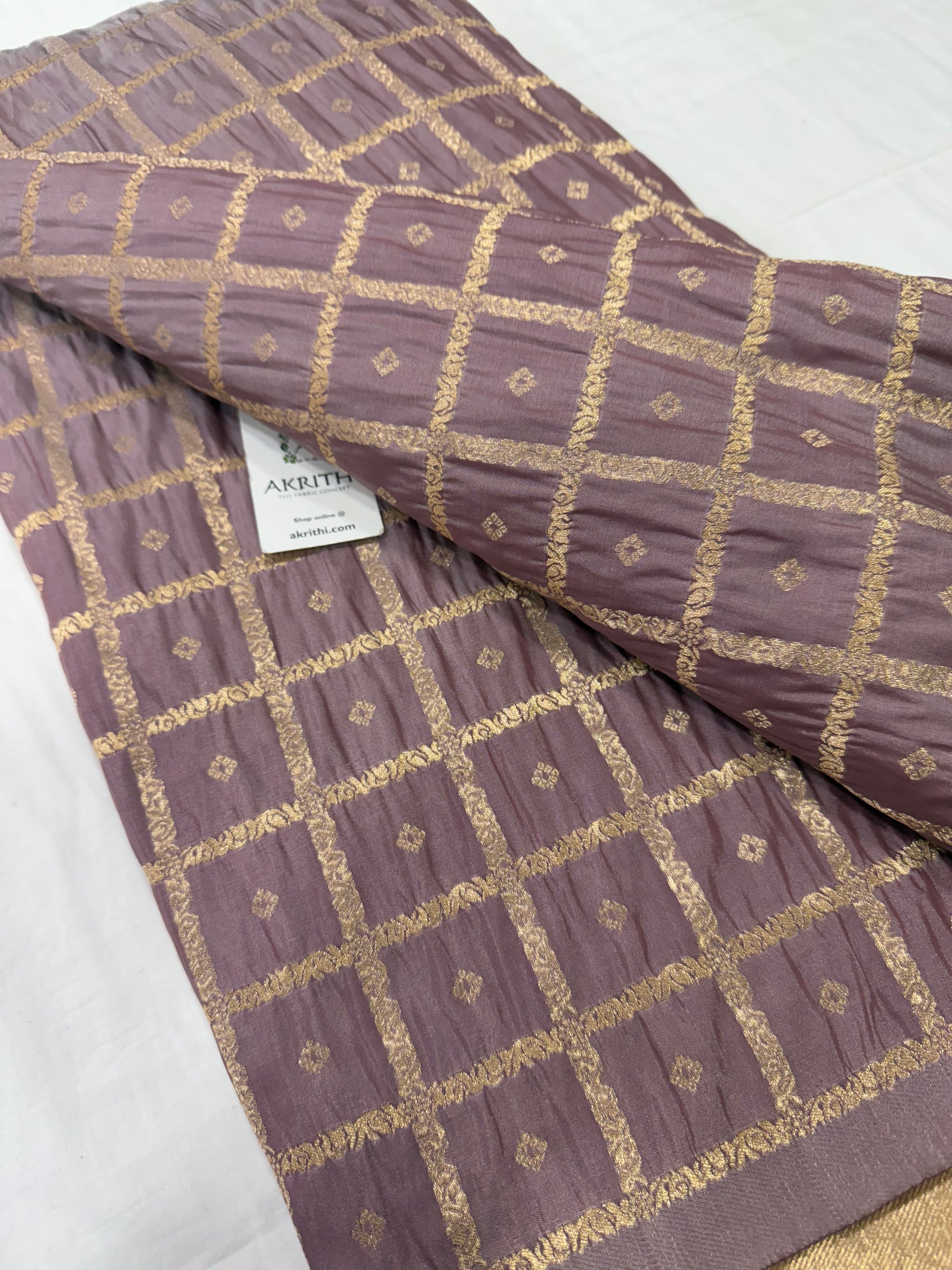 Semi Banarasi silk fabric