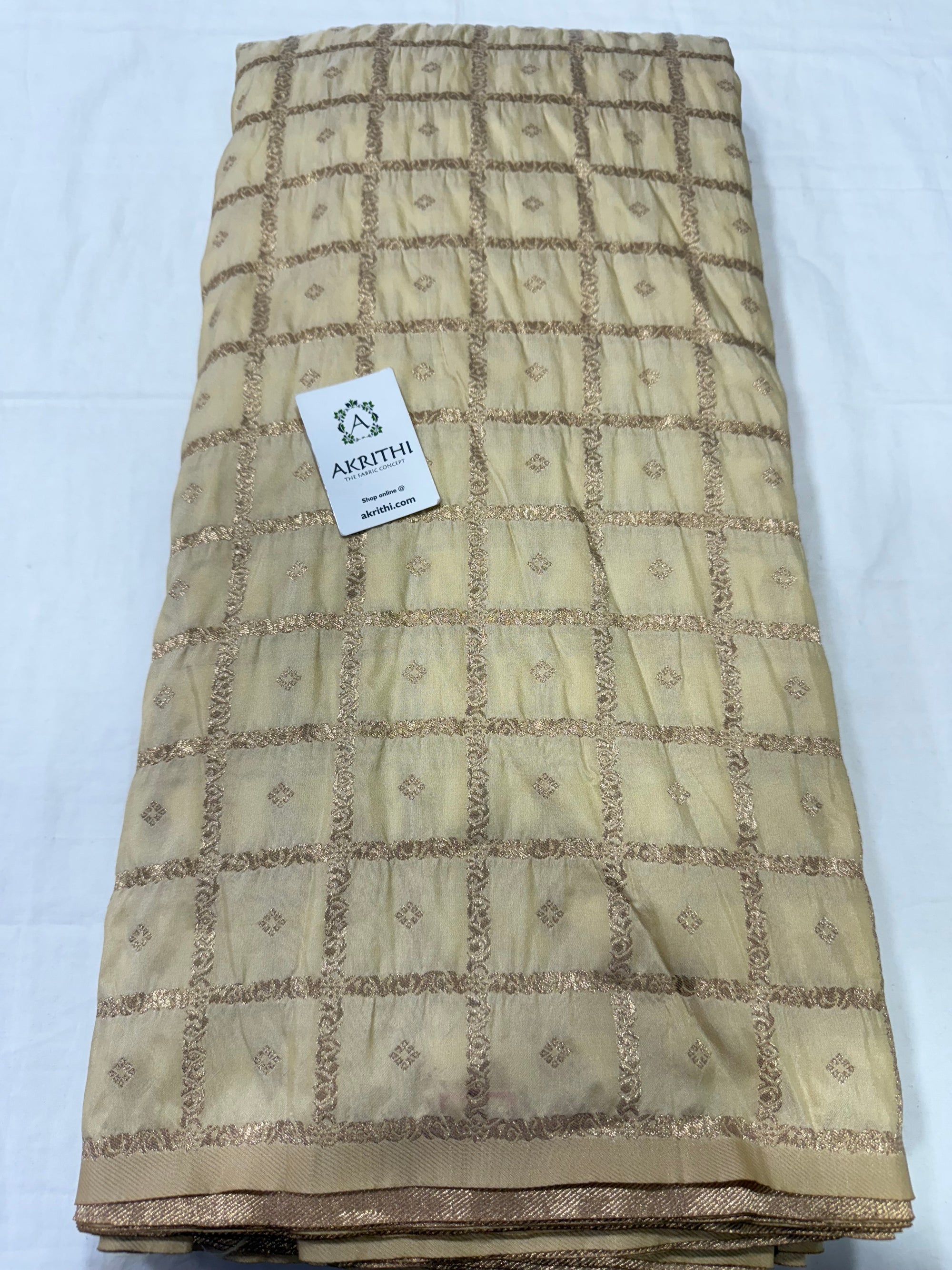 Semi Banarasi silk fabric
