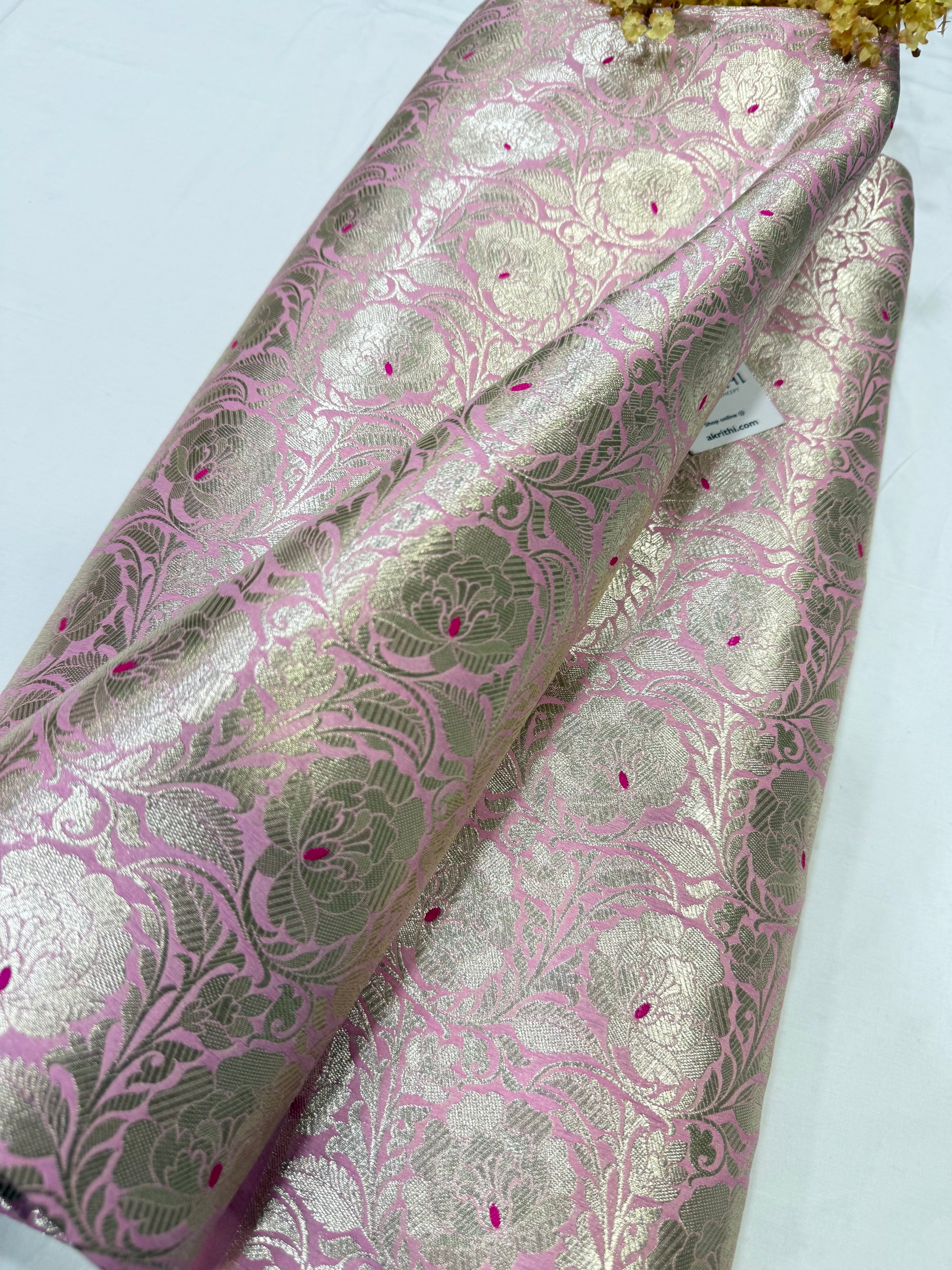Pure Banarasi brocade fabric