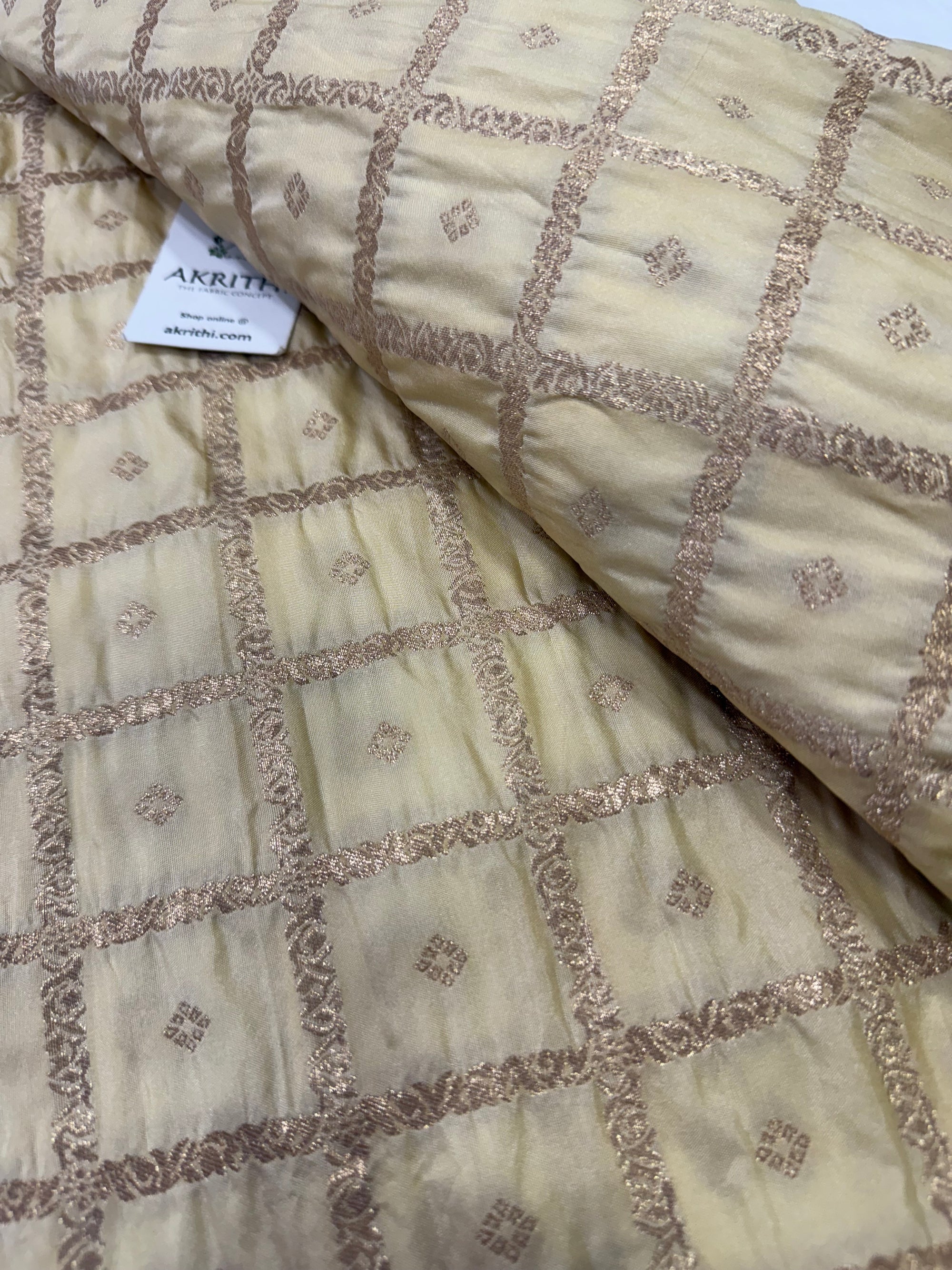 Semi Banarasi silk fabric
