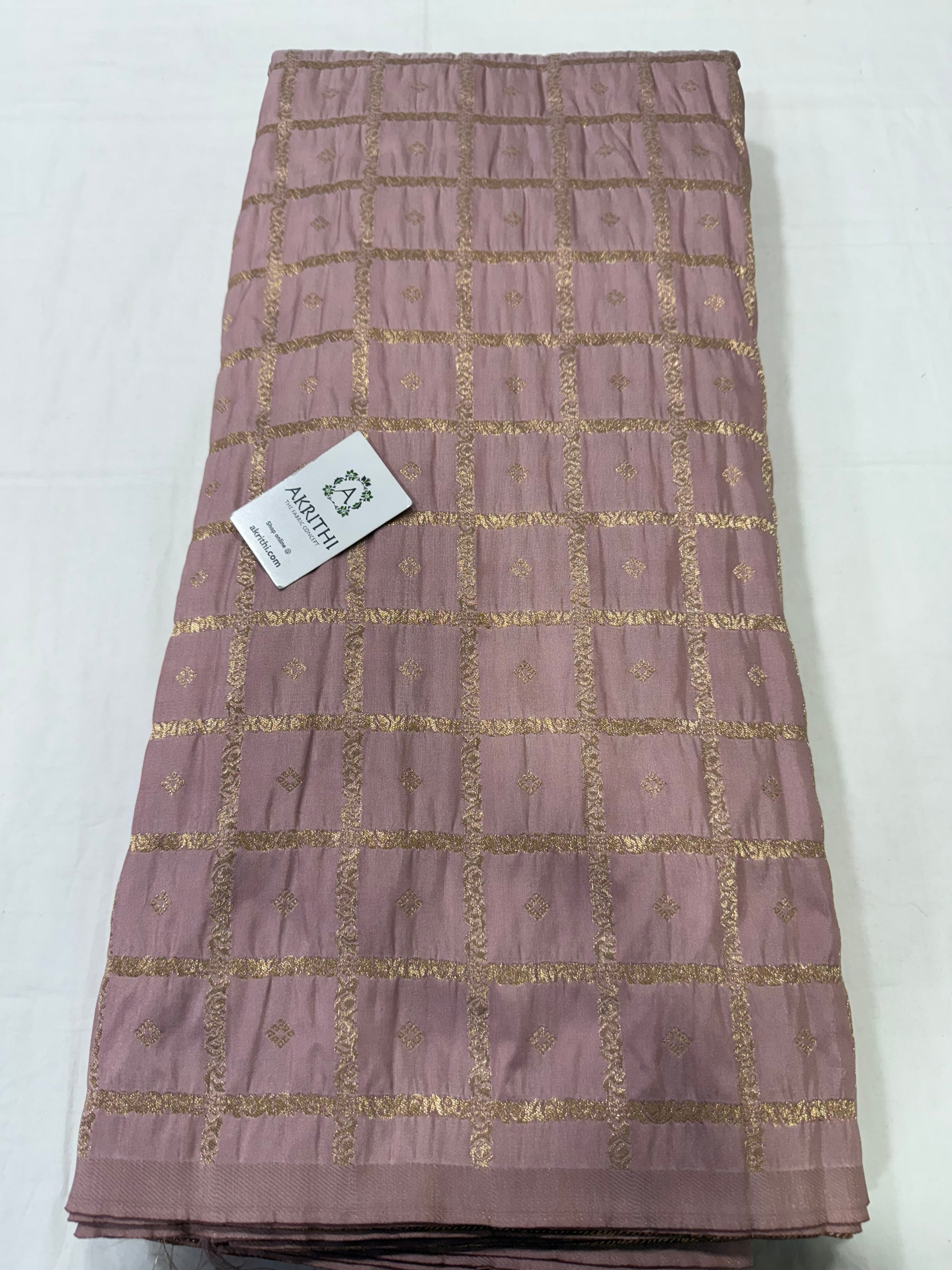 Semi Banarasi silk fabric