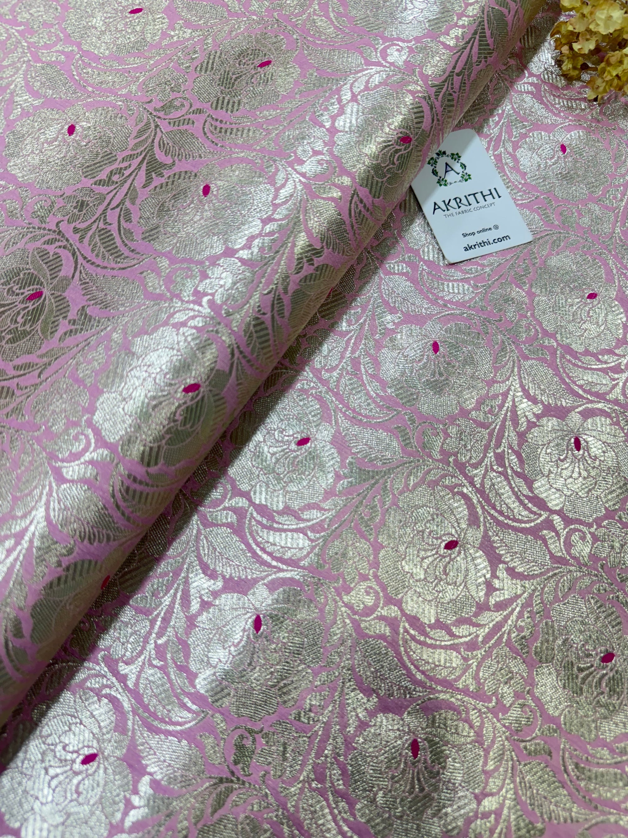 Pure Banarasi brocade fabric