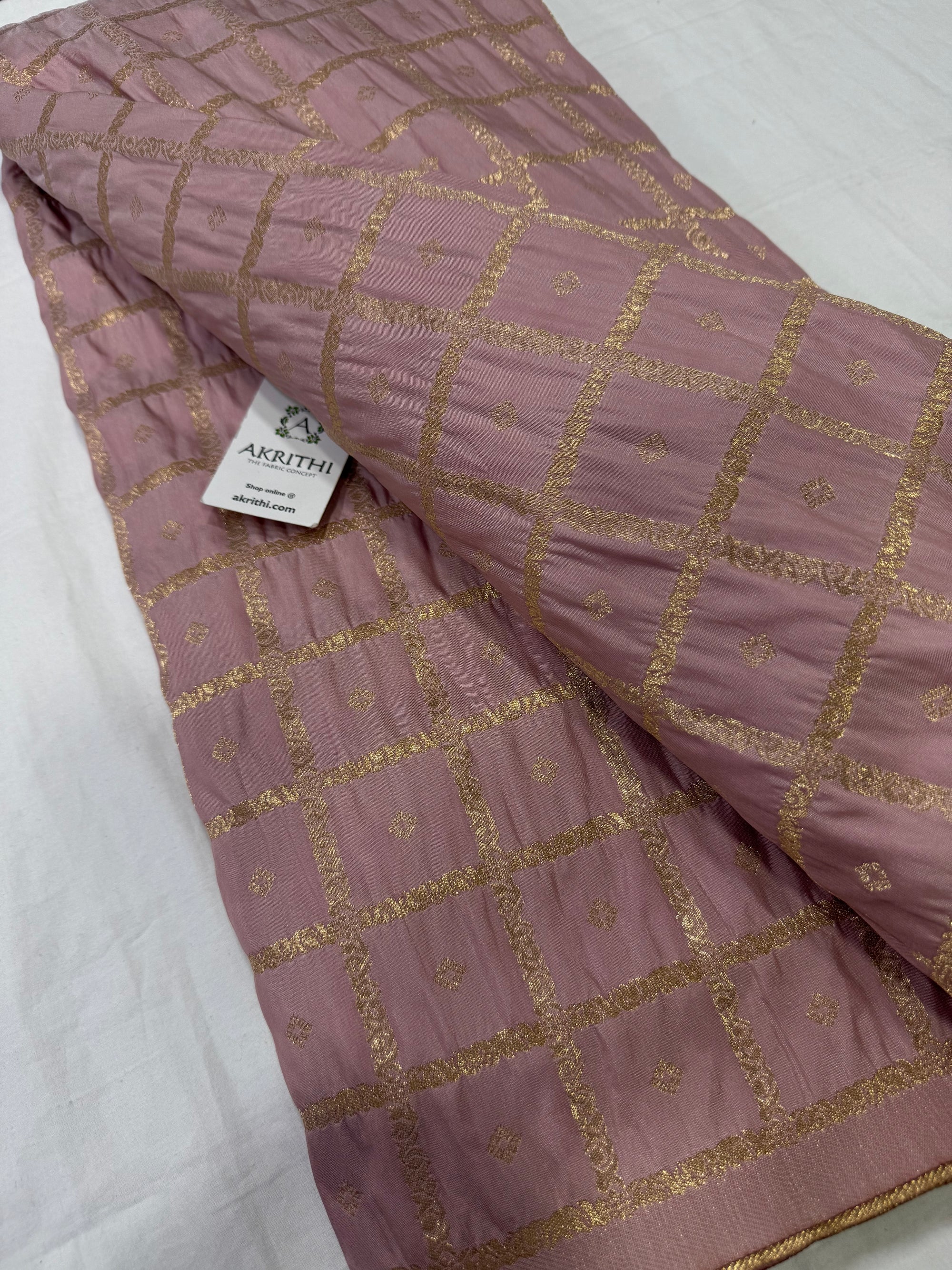 Semi Banarasi silk fabric