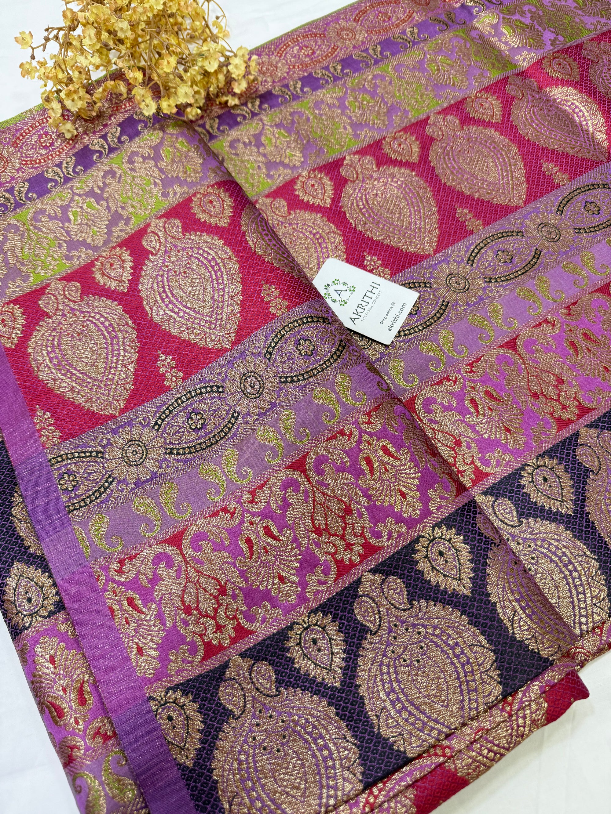 Pure Banarasi brocade fabric