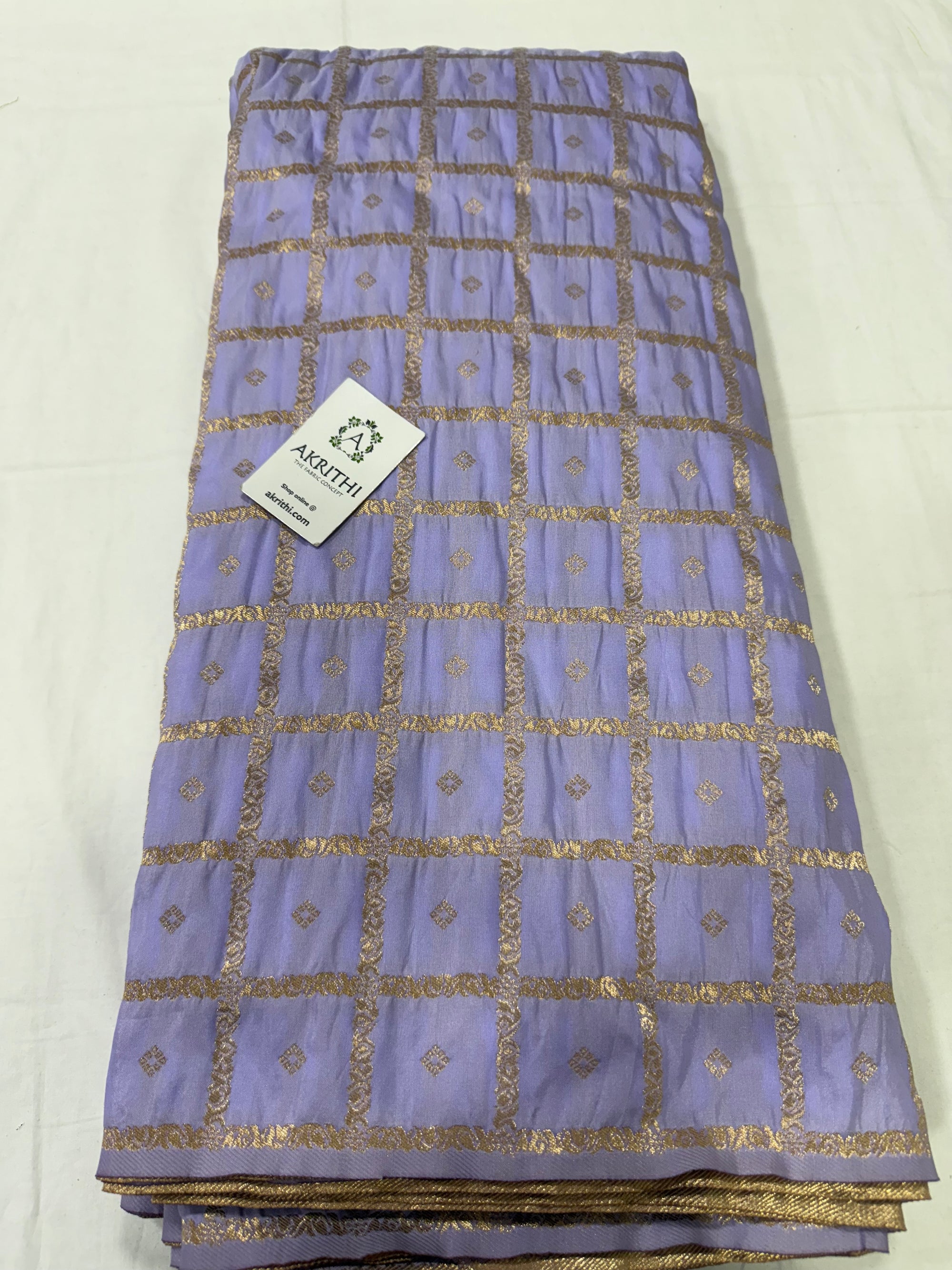 Semi Banarasi silk fabric