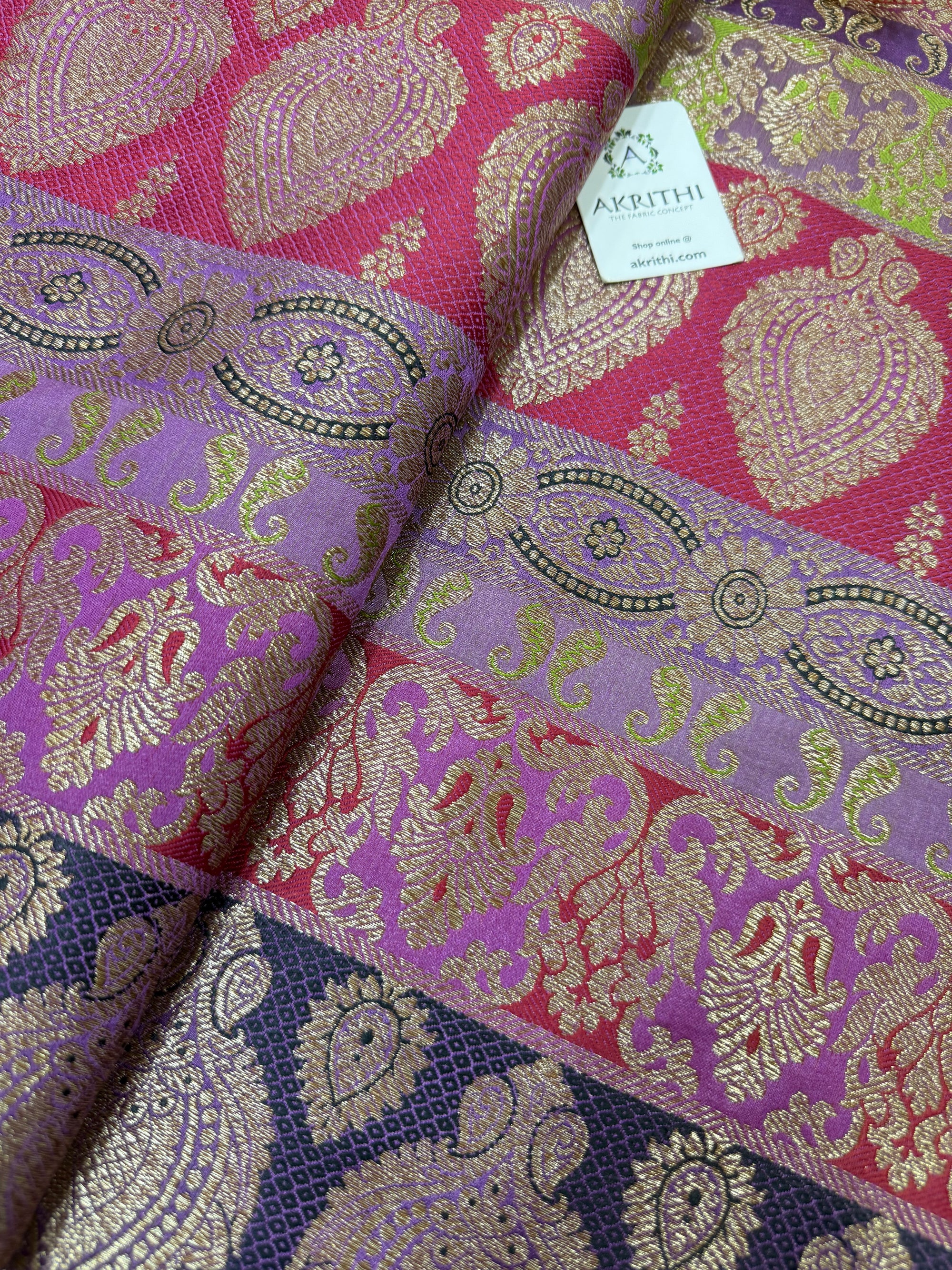 Pure Banarasi brocade fabric