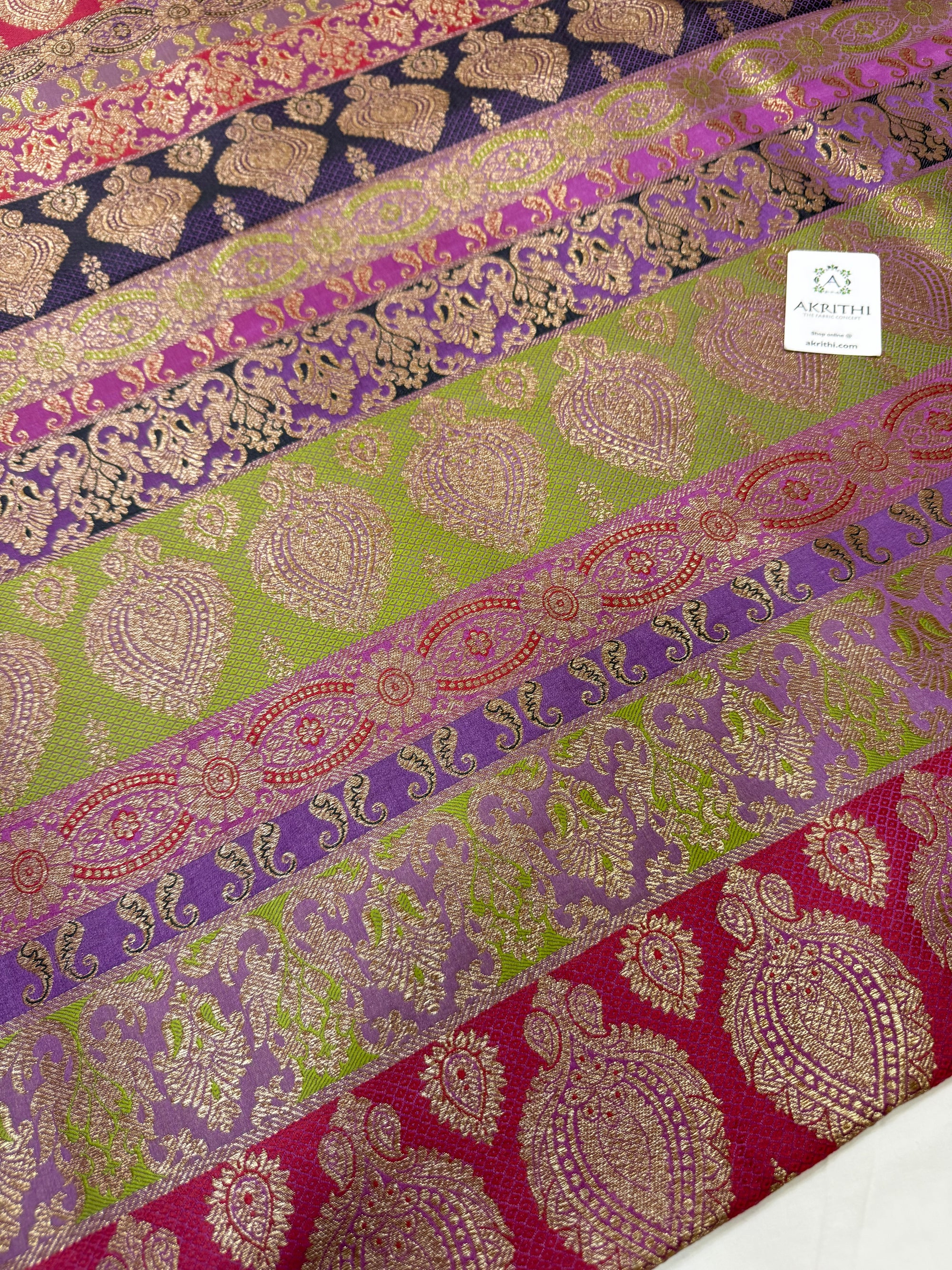 Pure Banarasi brocade fabric