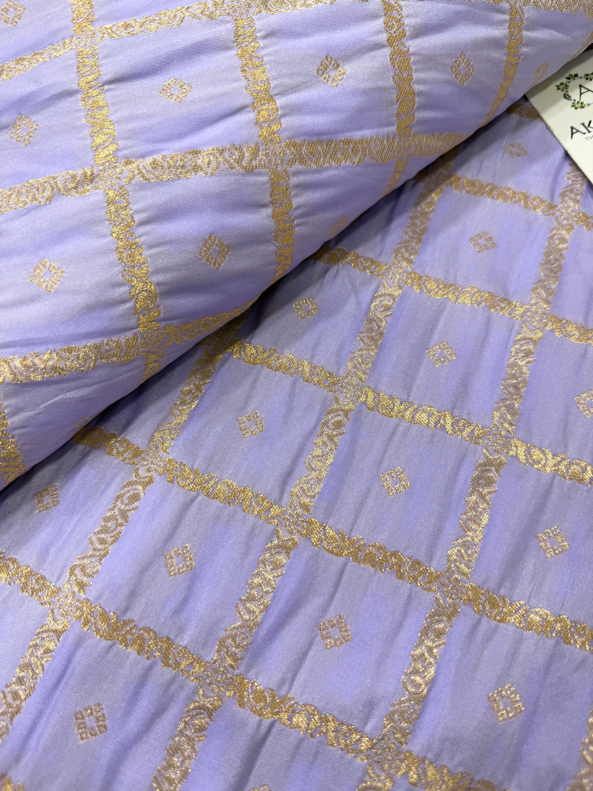 Semi Banarasi silk fabric