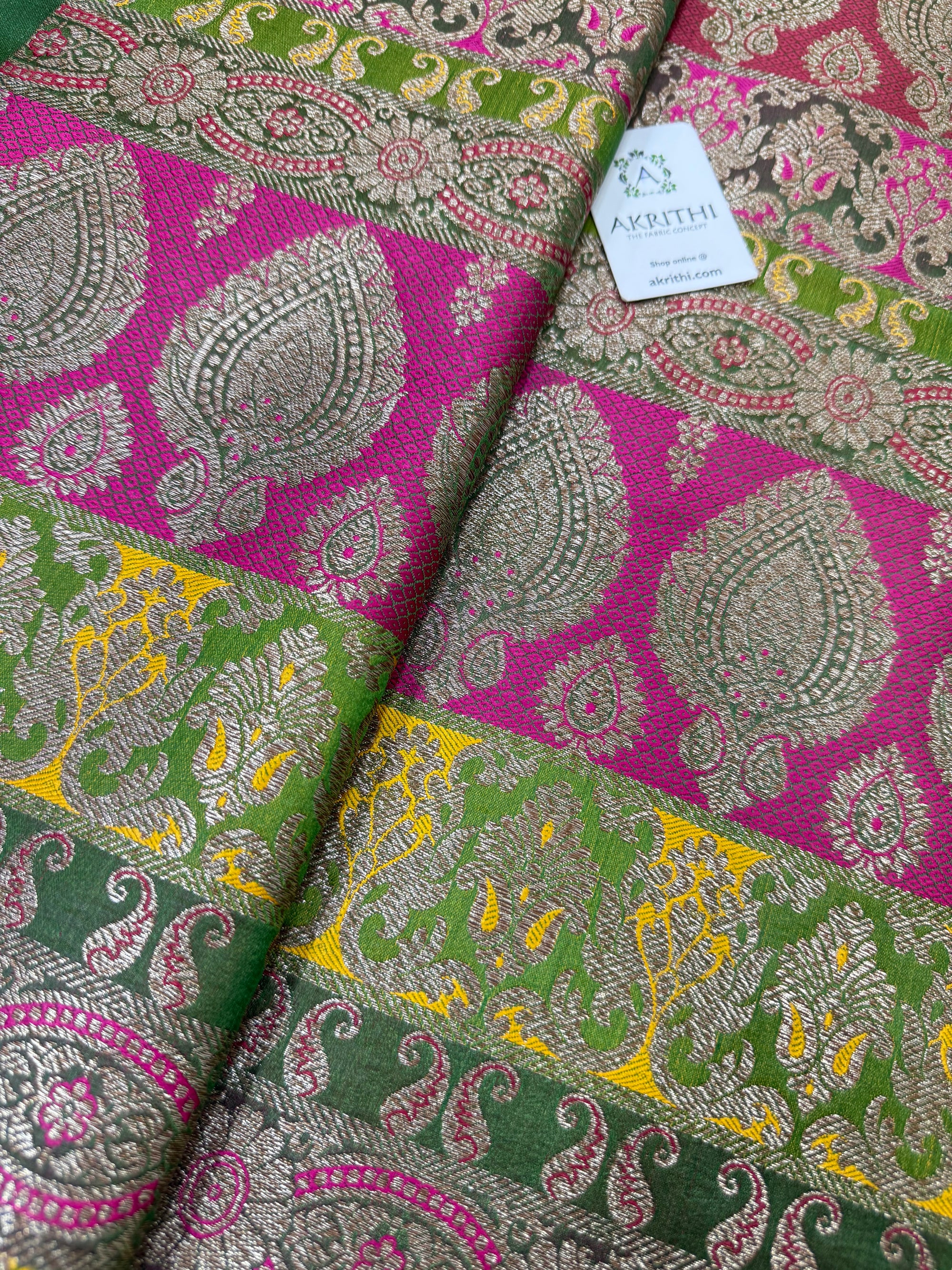 Pure Banarasi brocade fabric