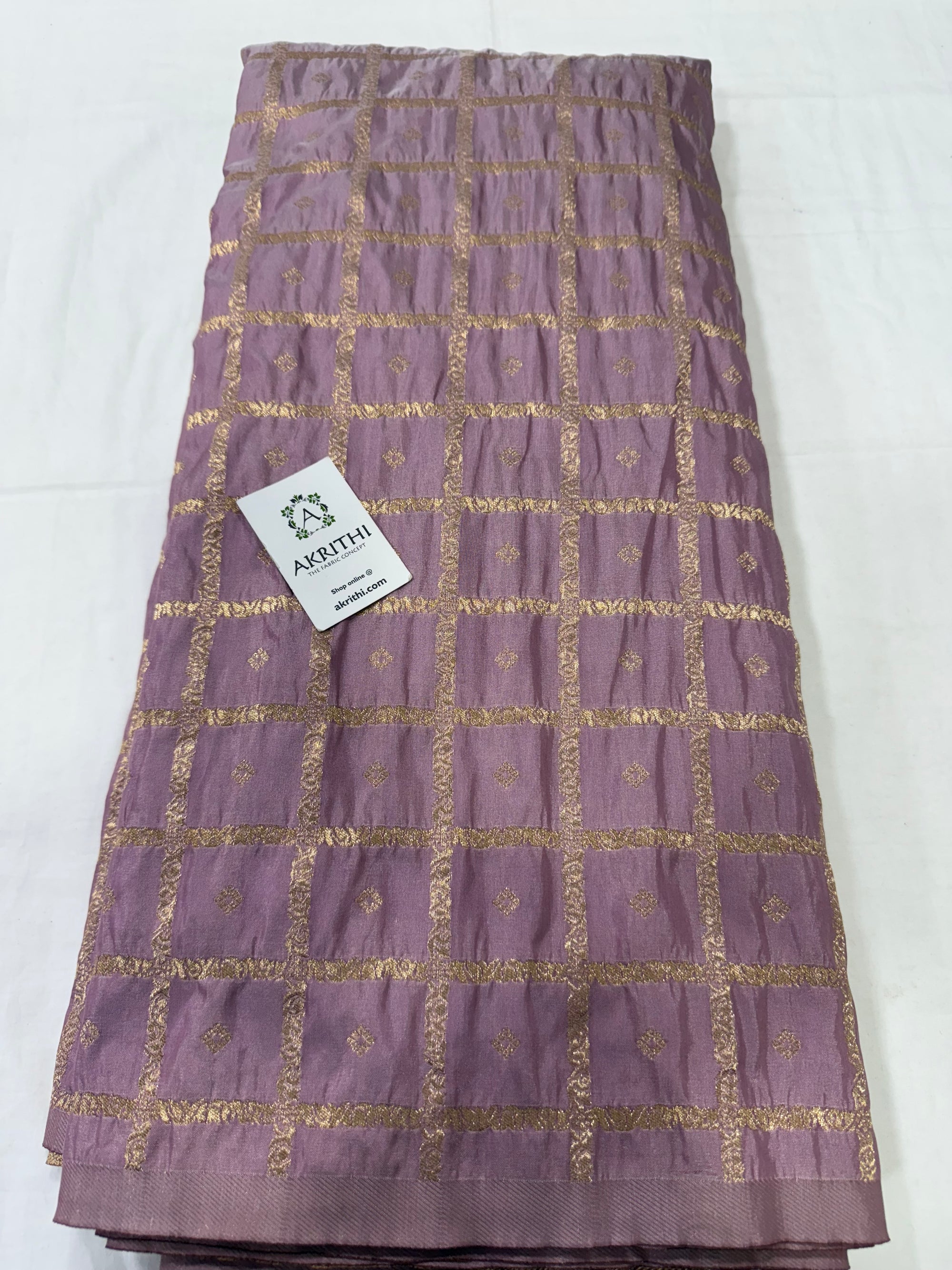 Semi Banarasi silk fabric