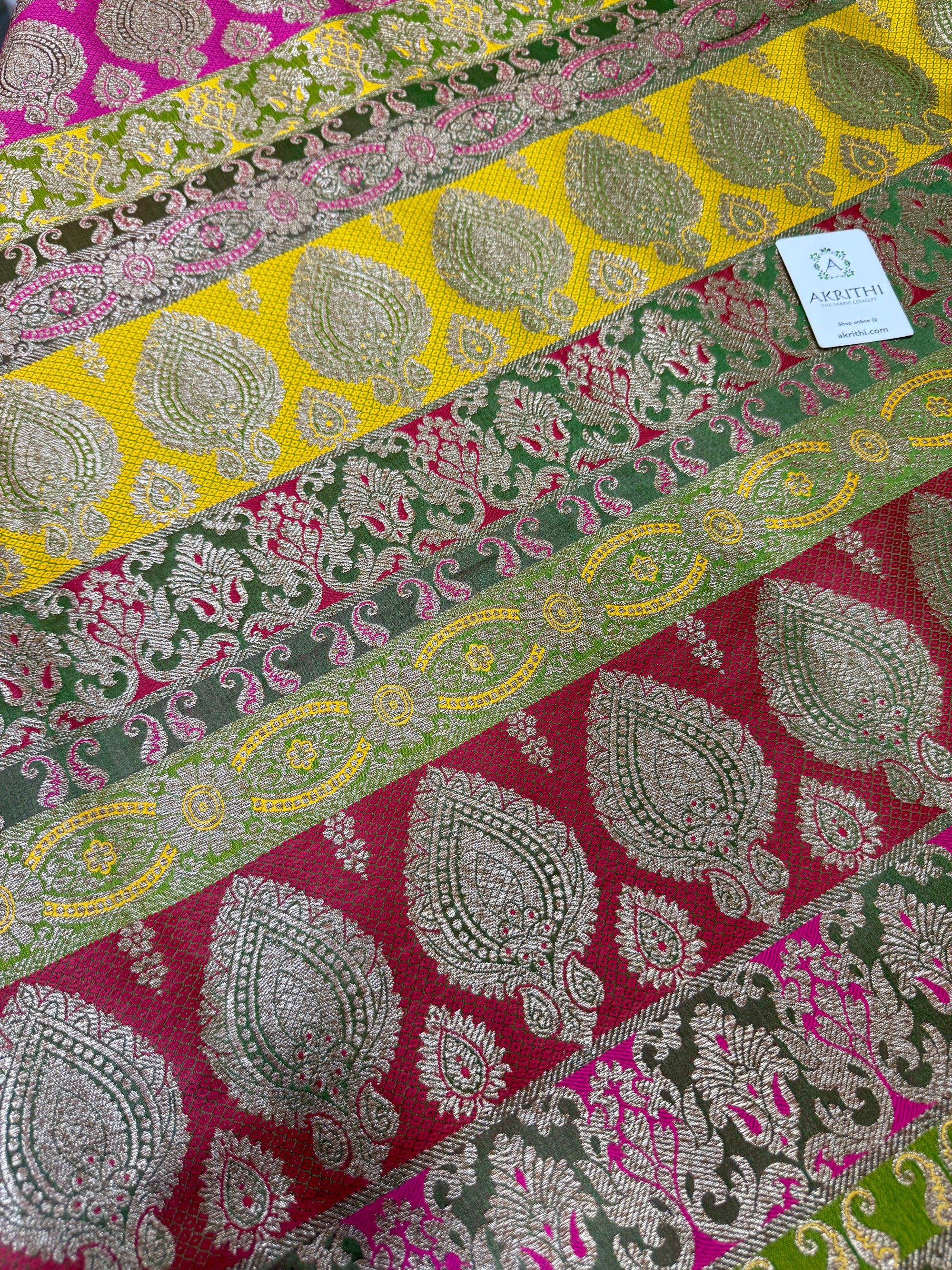 Pure Banarasi brocade fabric
