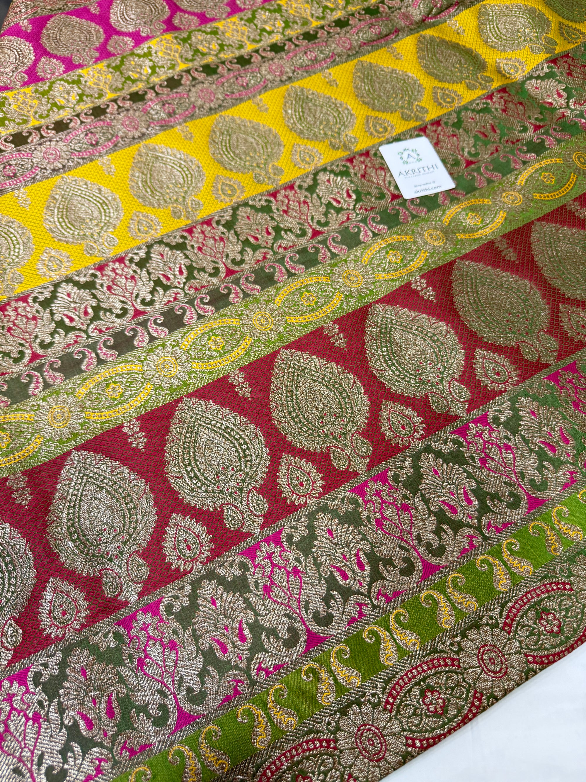 Pure Banarasi brocade fabric