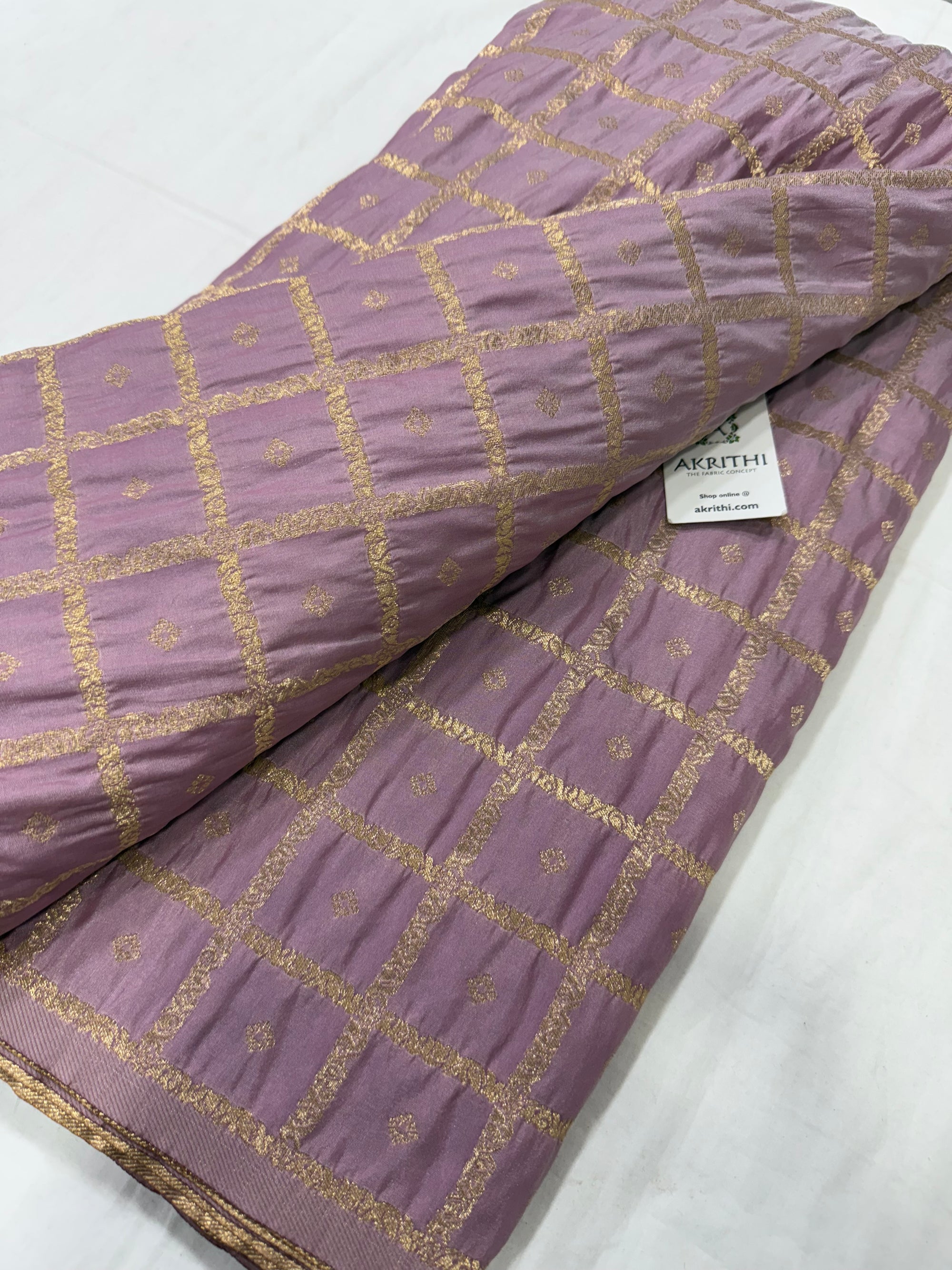 Semi Banarasi silk fabric