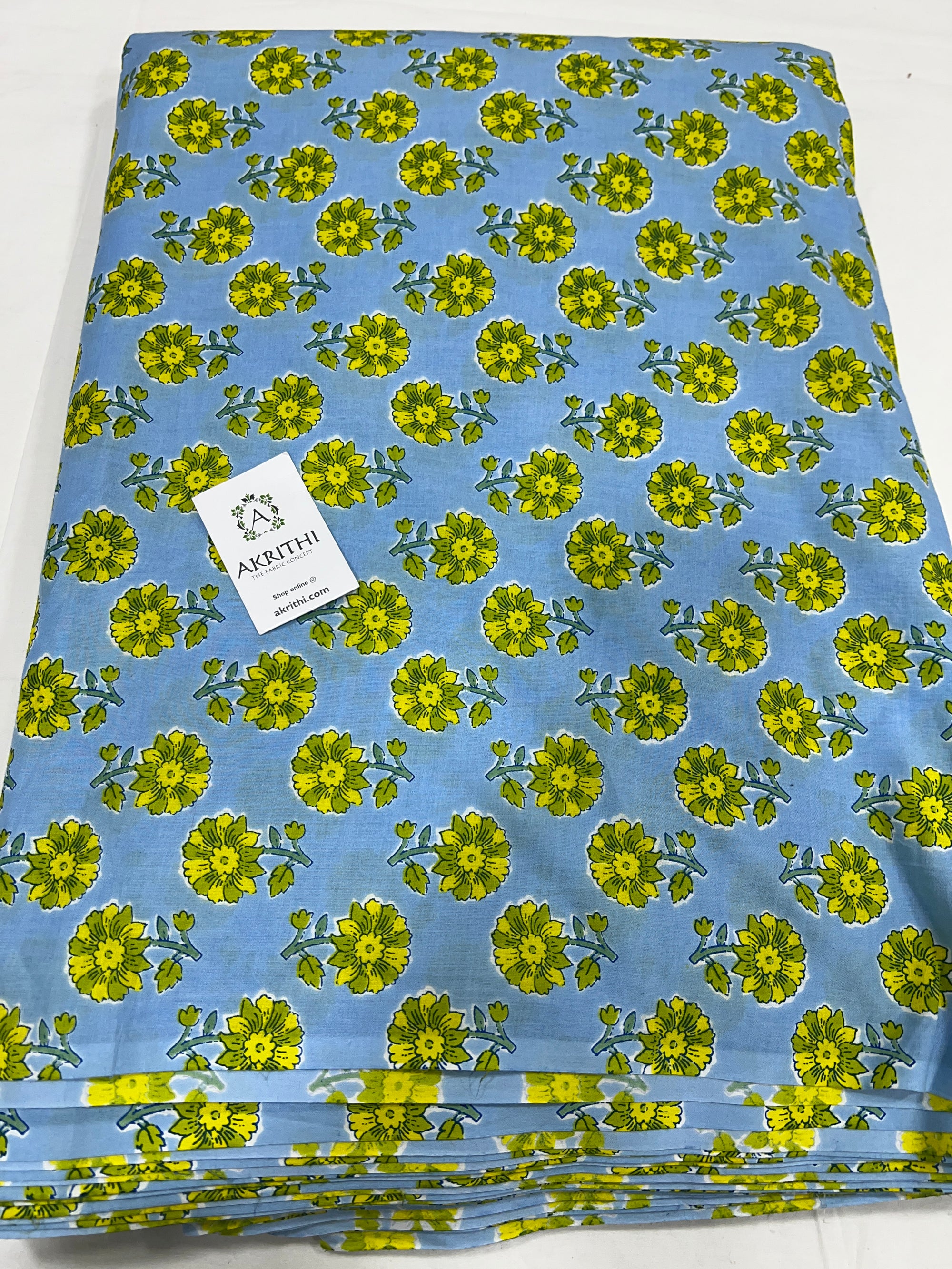 Printed pure cotton fabric