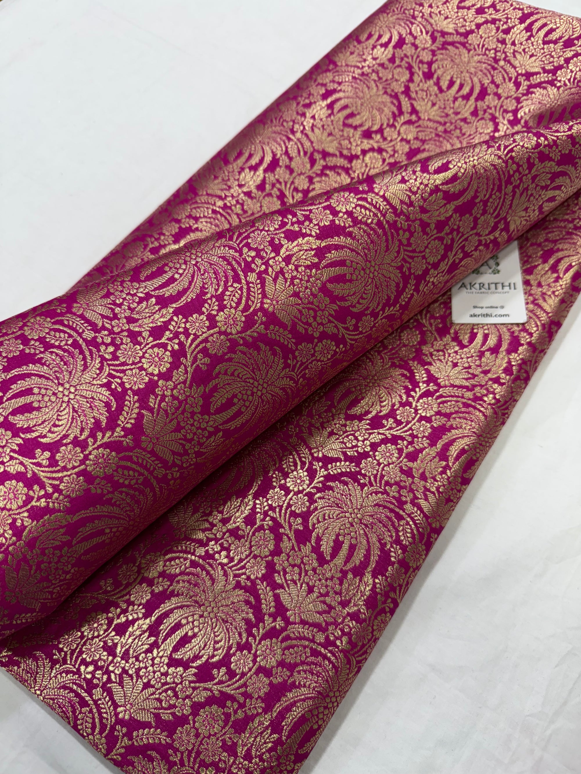 Pure Banarasi brocade fabric