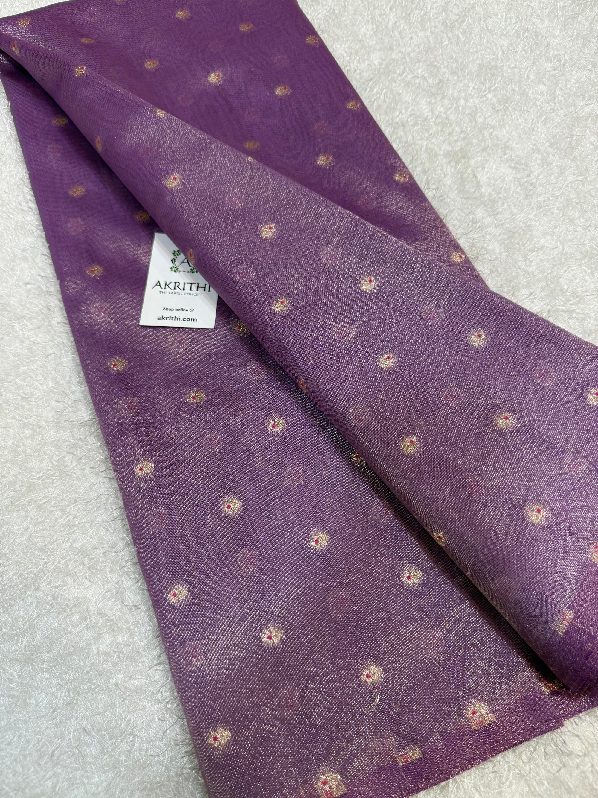 Banarasi pure silk tissue fabric