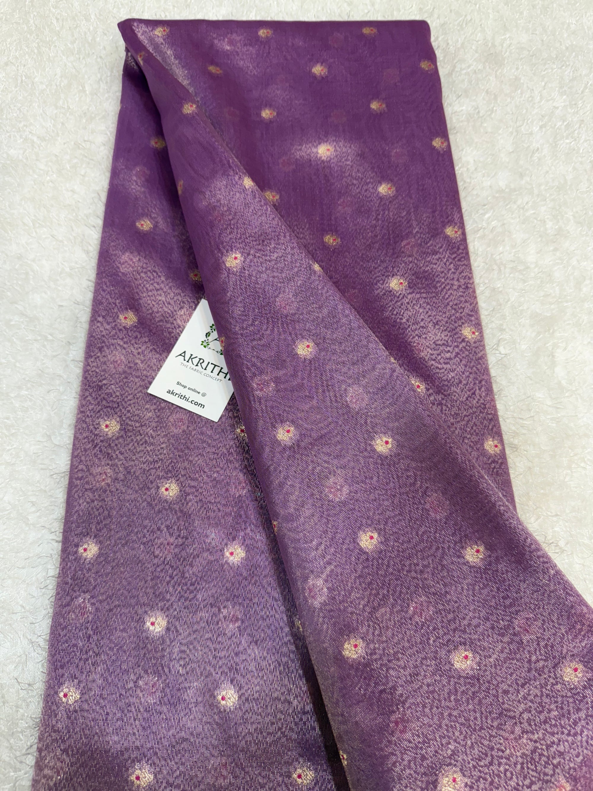 Banarasi pure silk tissue fabric
