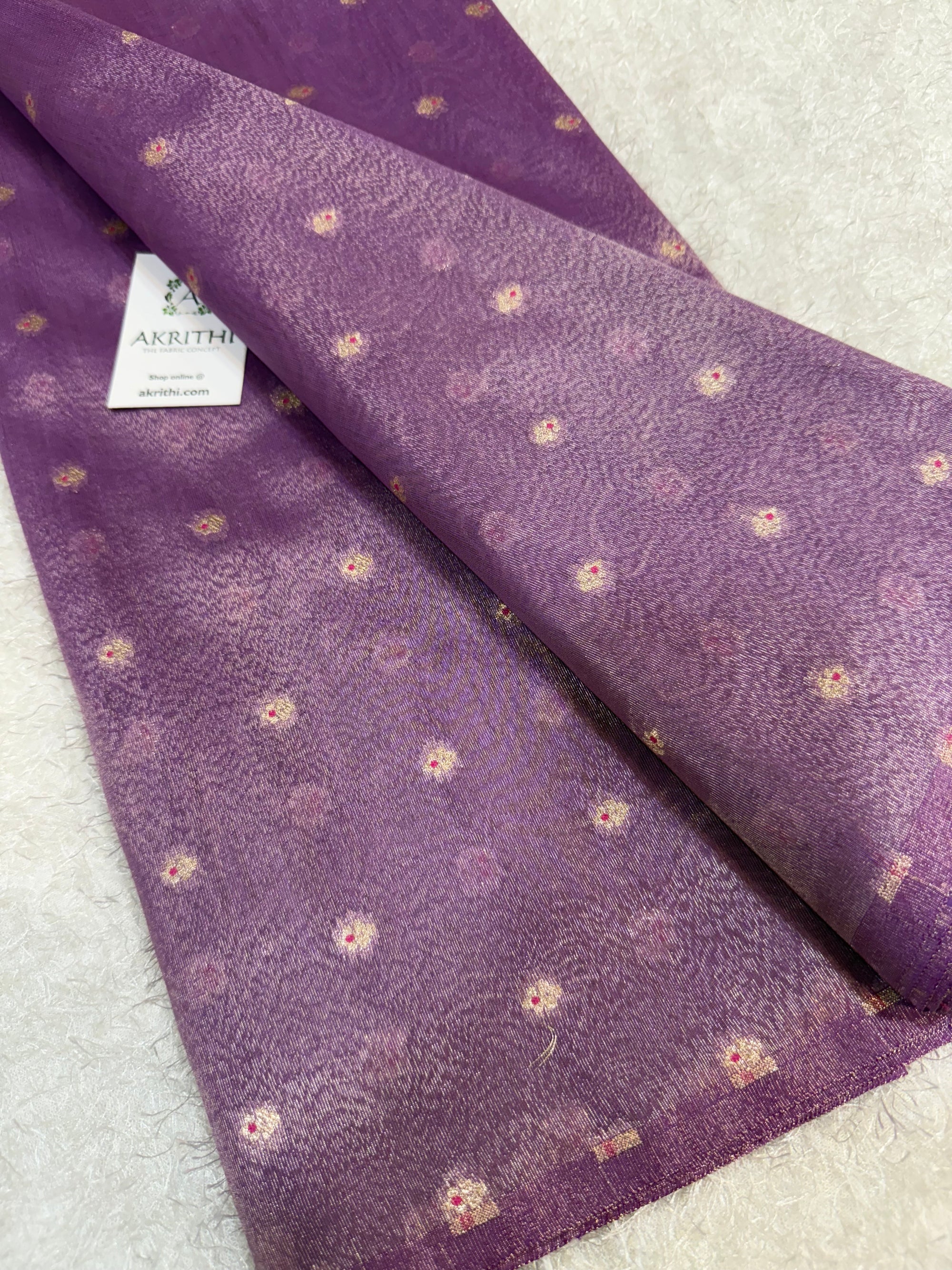 Banarasi pure silk tissue fabric