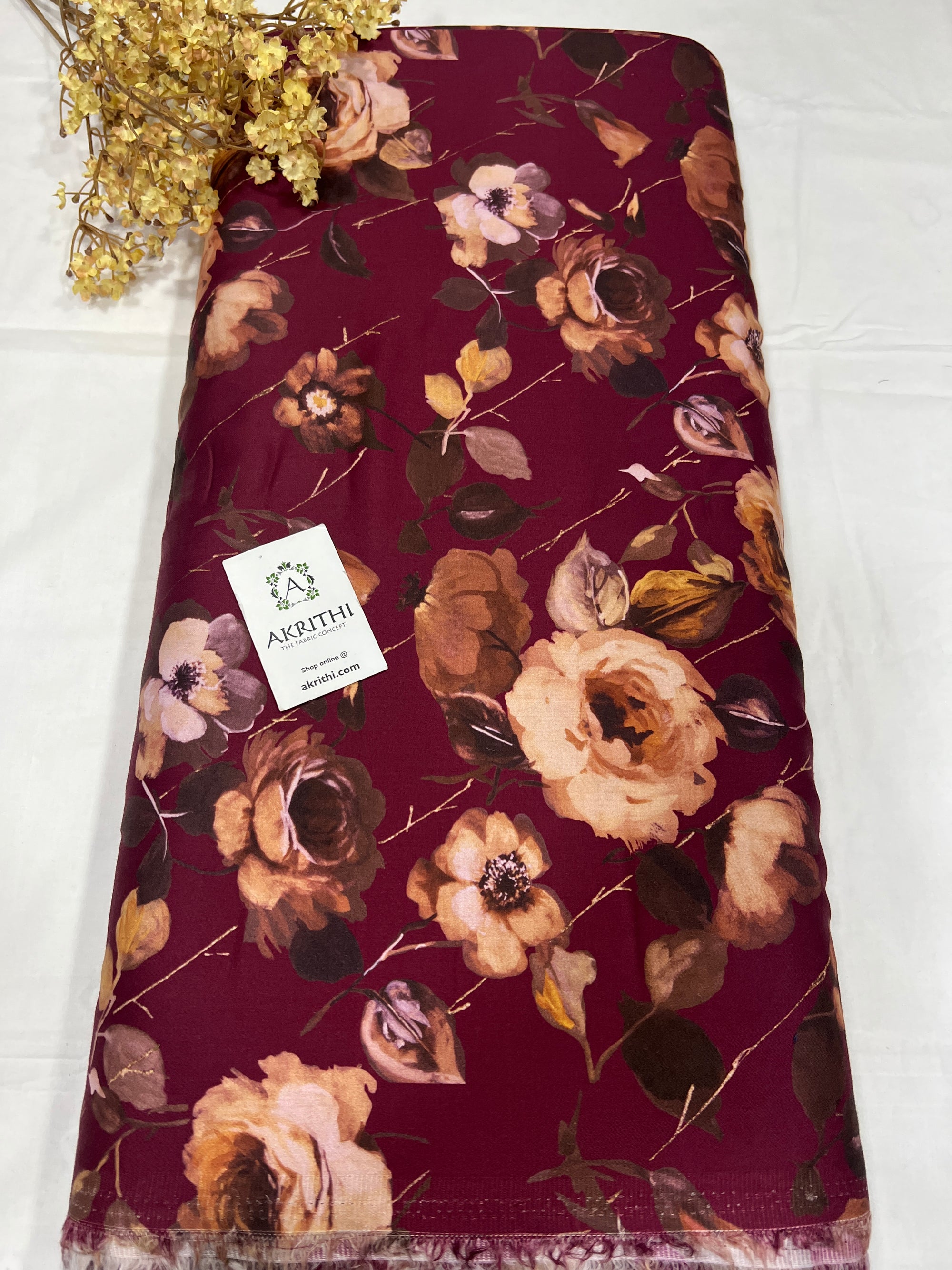 Digital Printed glazed pure cotton fabric