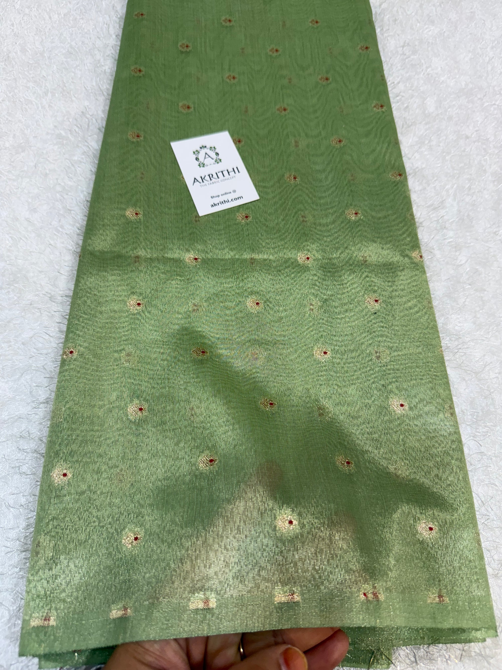 Banarasi pure silk tissue fabric