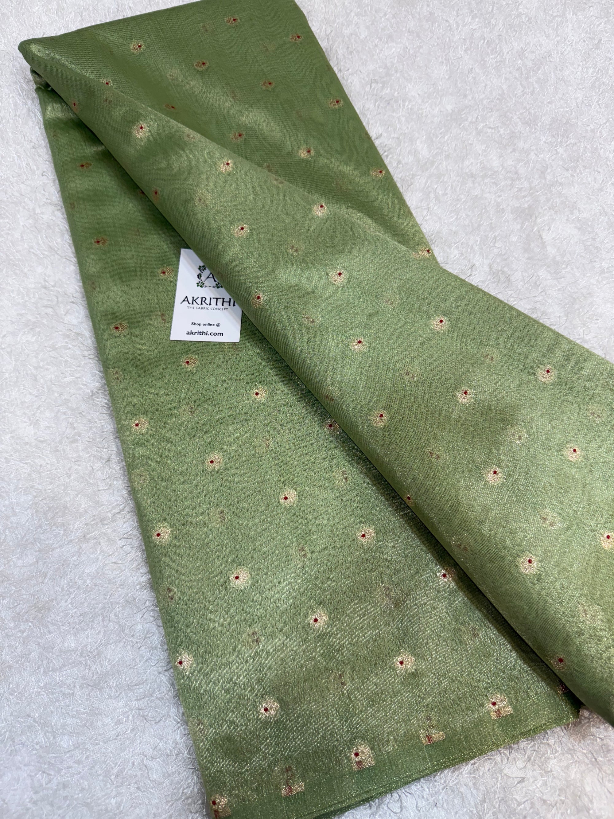 Banarasi pure silk tissue fabric