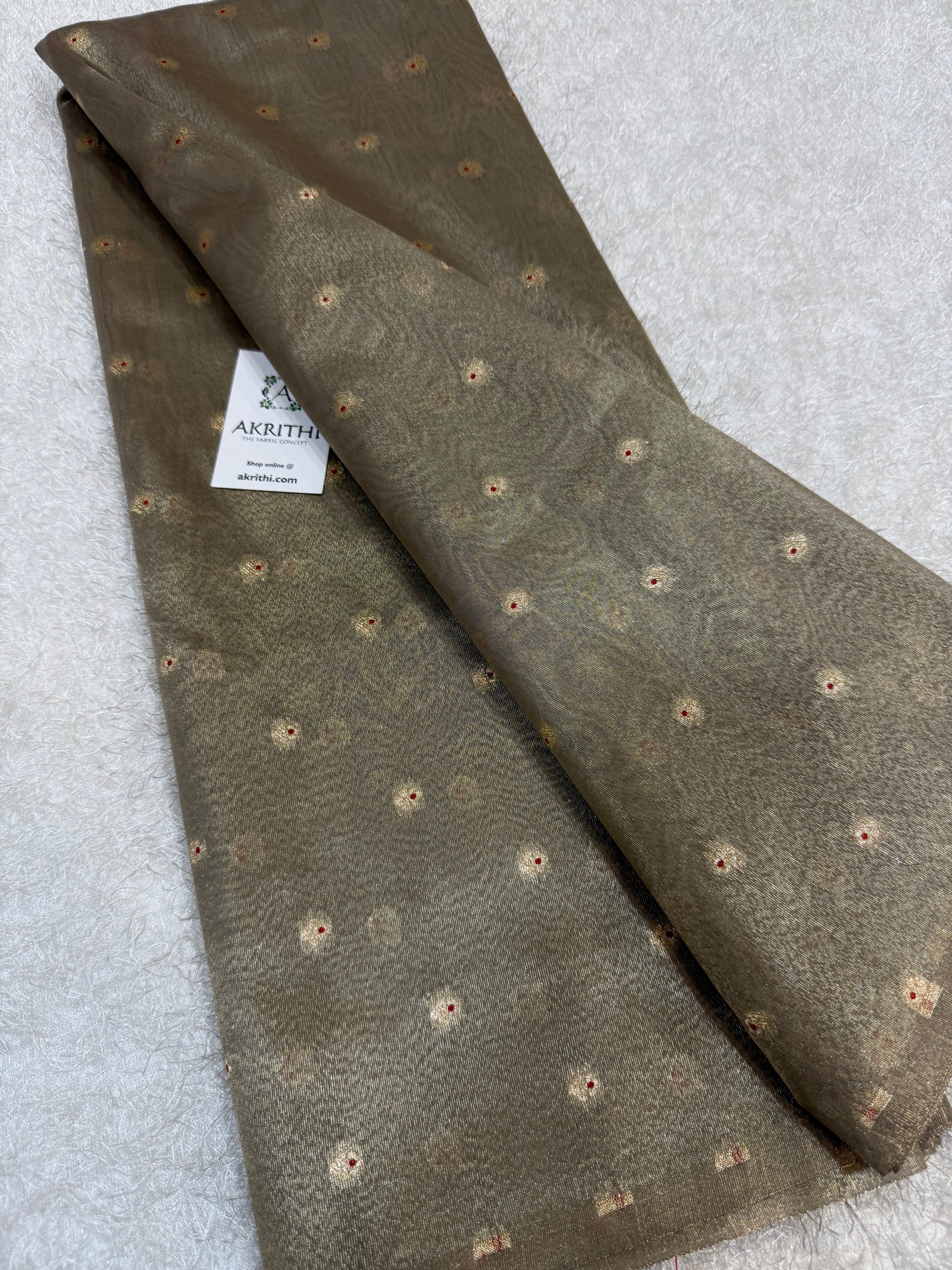 Banarasi pure silk tissue fabric