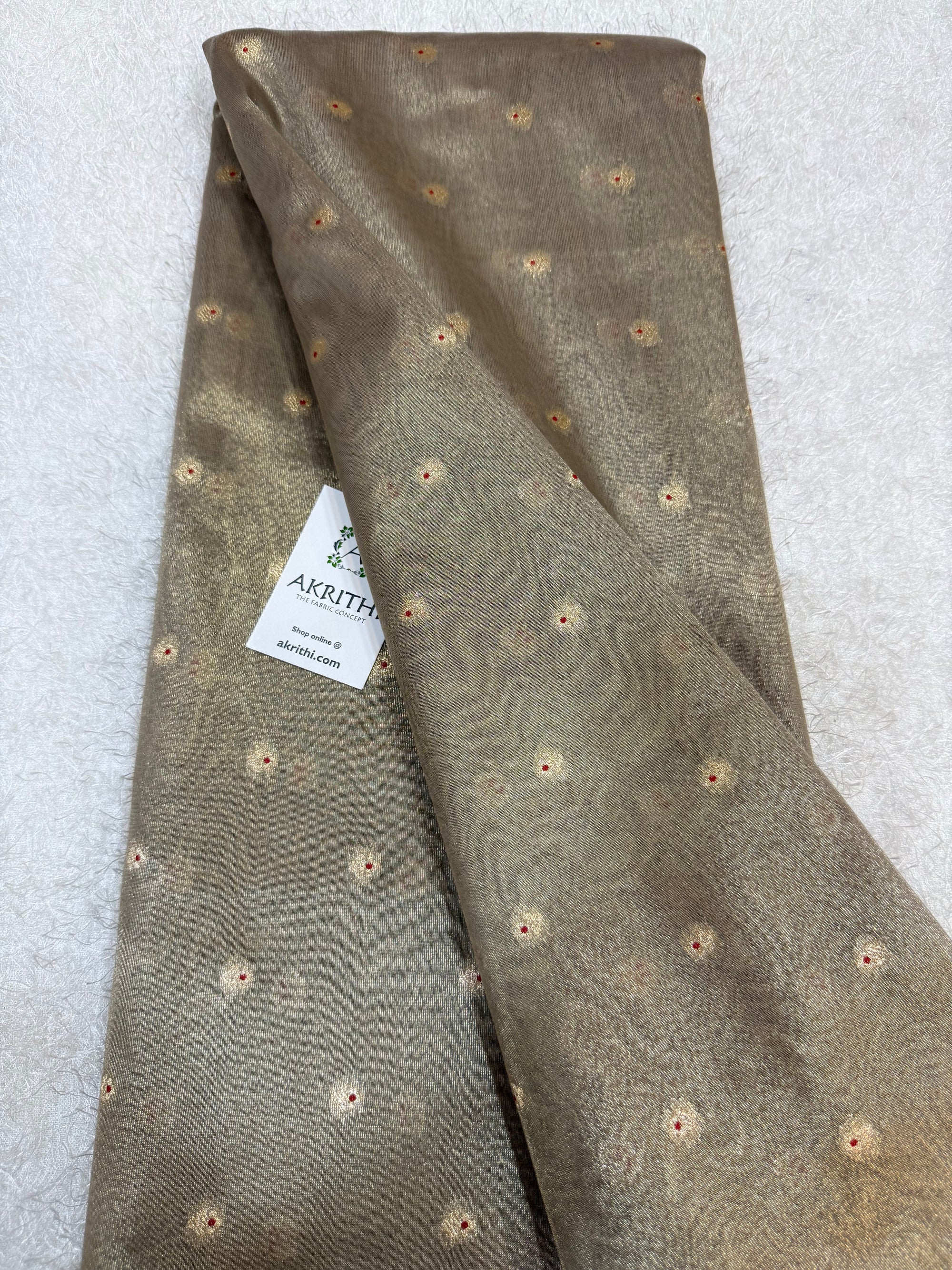 Banarasi pure silk tissue fabric