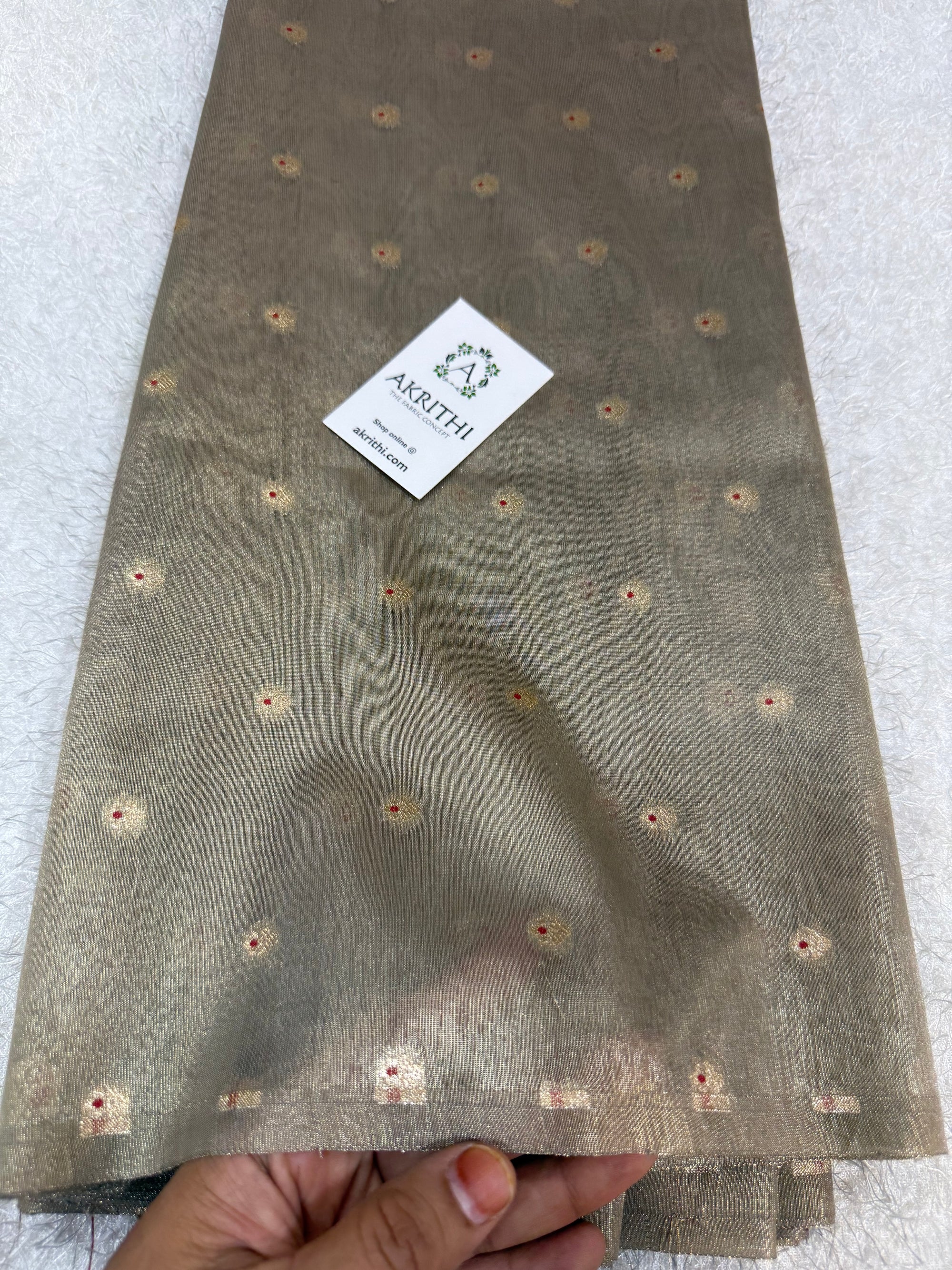 Banarasi pure silk tissue fabric