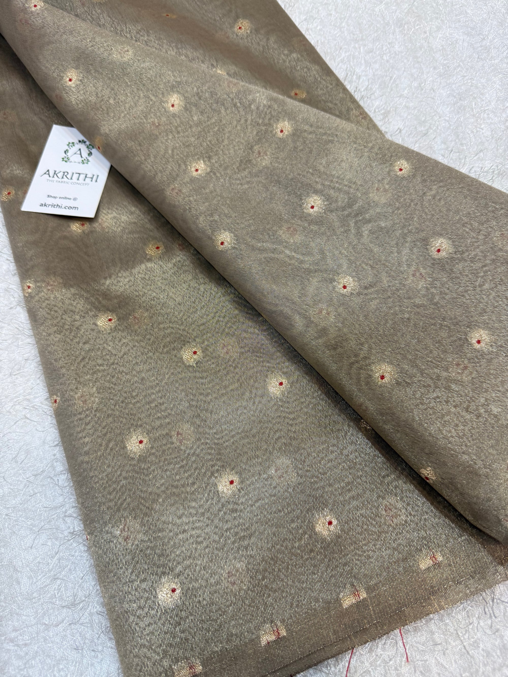 Banarasi pure silk tissue fabric