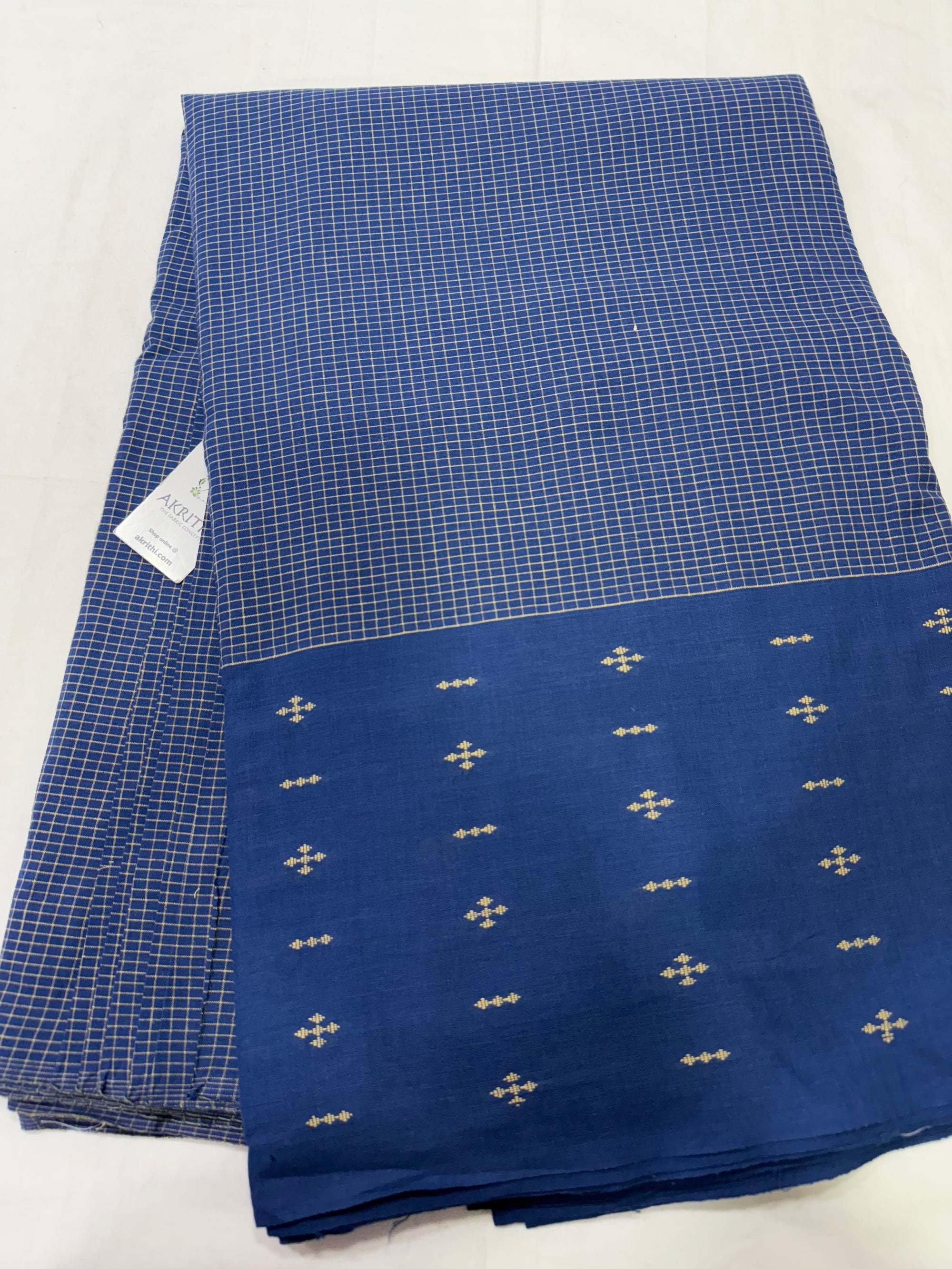 Handloom Woven pure cotton fabric