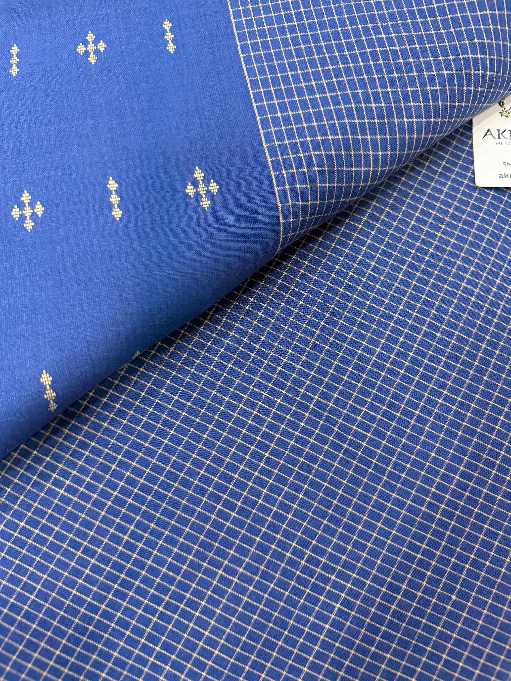 Handloom Woven pure cotton fabric