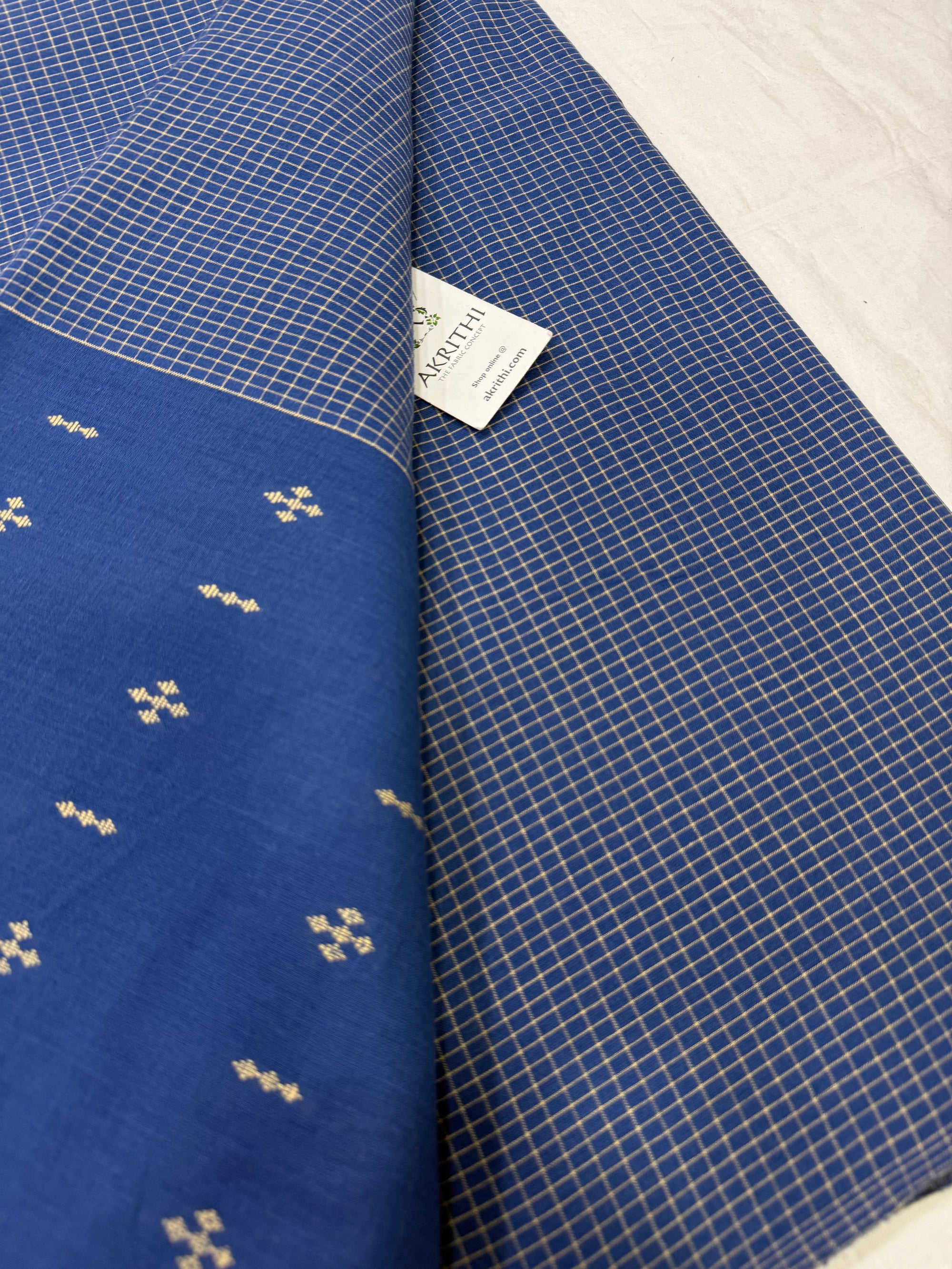 Handloom Woven pure cotton fabric